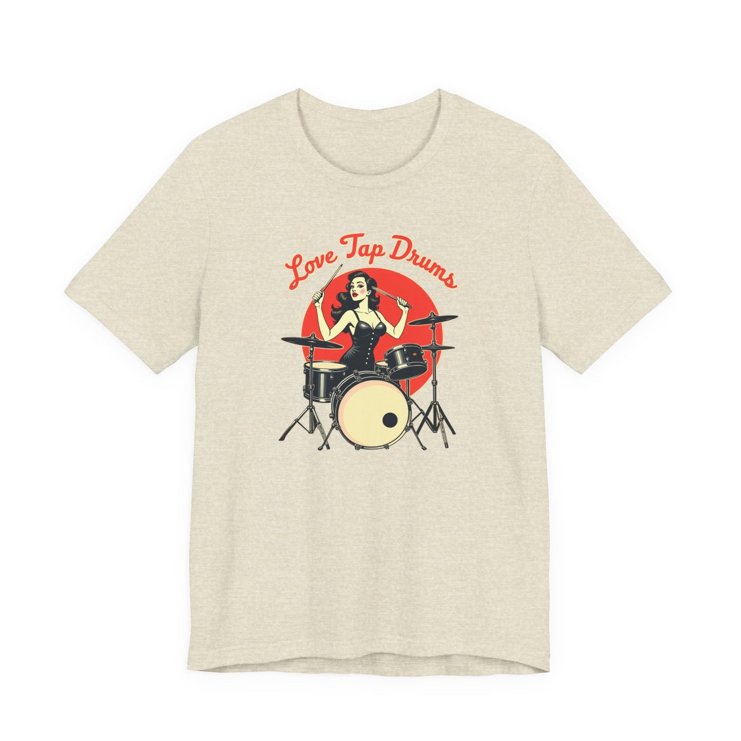 Love Tap Drums, Drummer Tee - Perfect for Music Lovers, Band Merch, Gifts for Musicians, Concerts, Casual Wear, Love Tap Drums - Psychonaut Swag