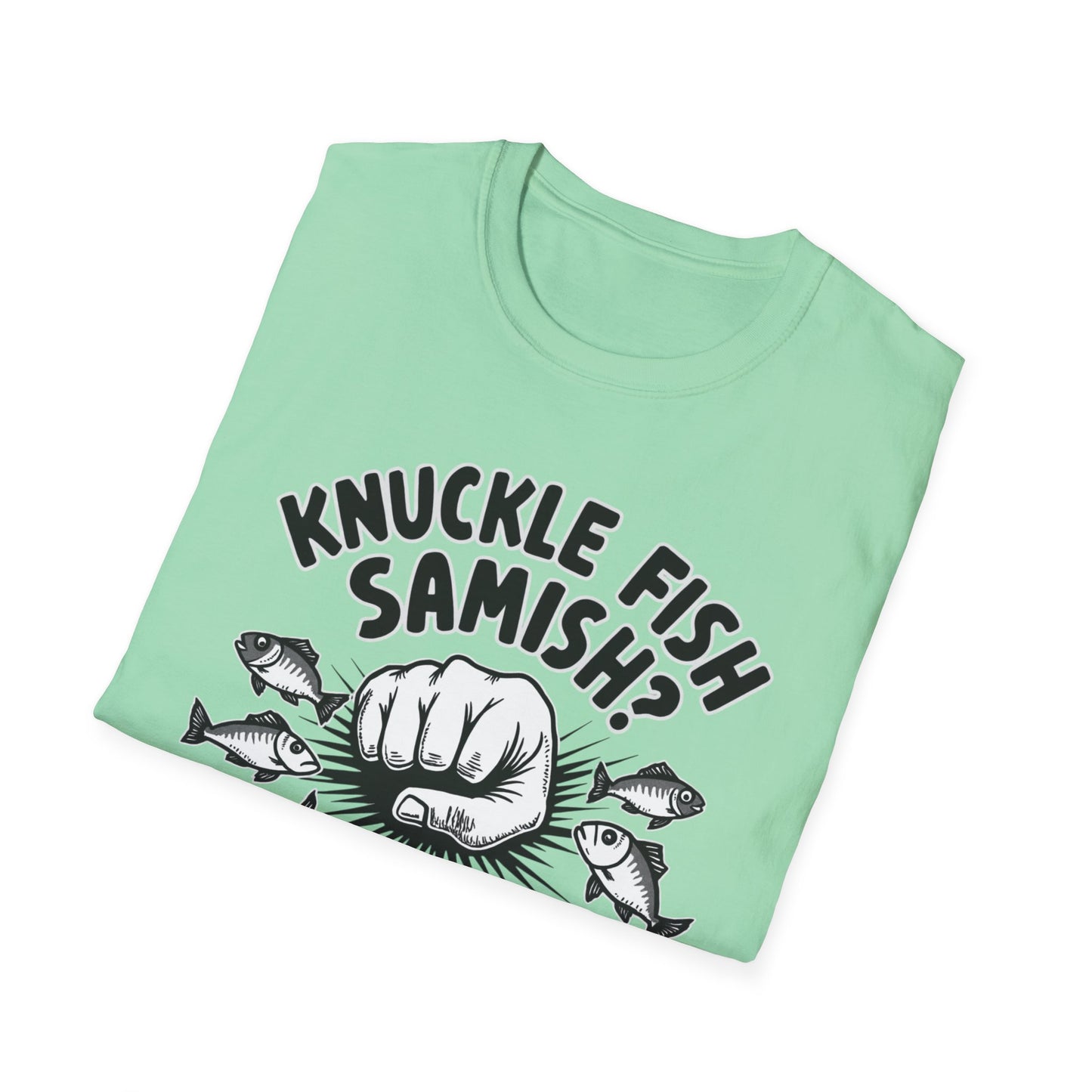 Knuckle Fish Samish, T-Shirt, Perfect for Anglers, Gift for Fishermen, Casual Wear, Outdoor Activities, Humor Shirt