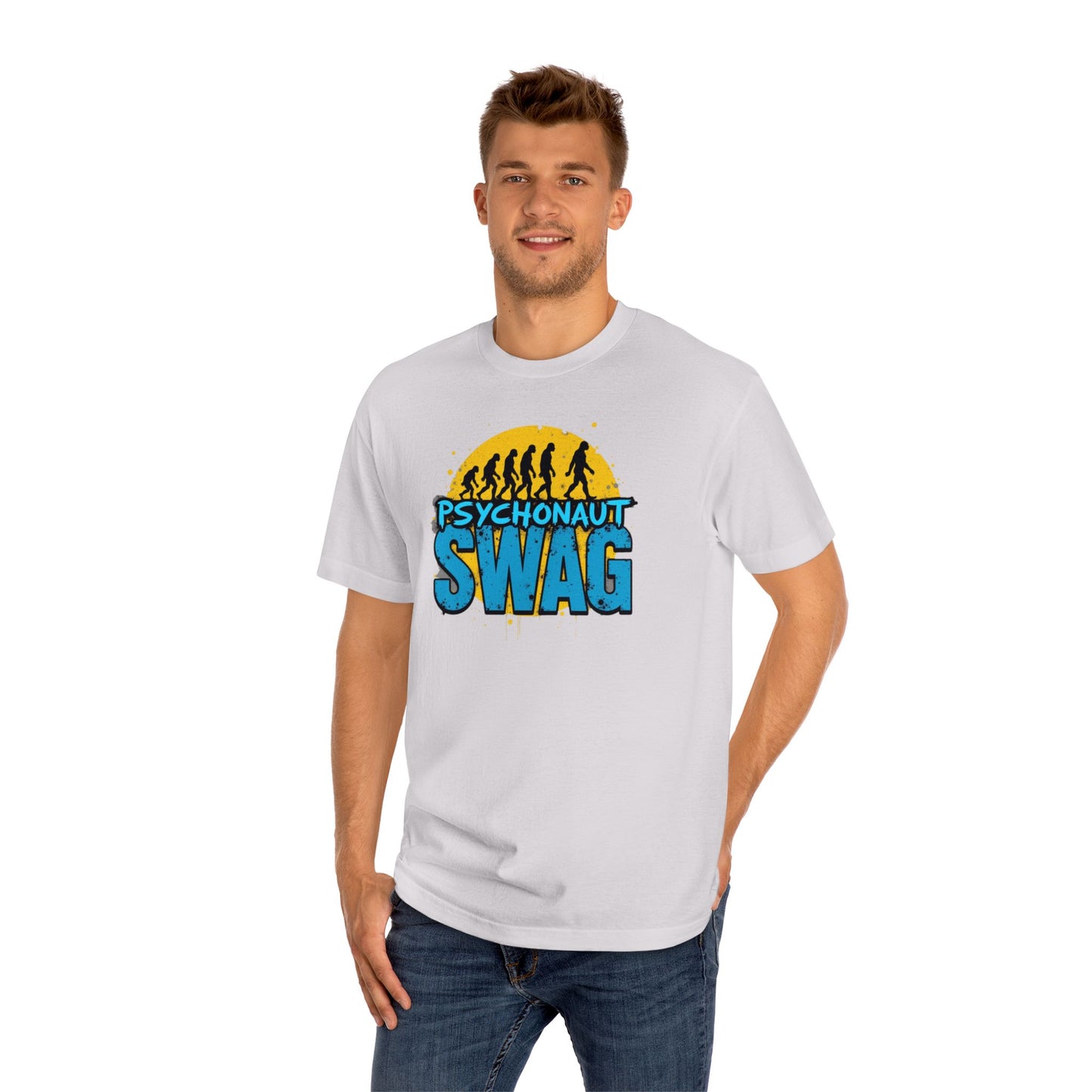 Psycho Swag Unisex Classic Tee - Trendy Graphic T-Shirt for Gamers & Psychonauts, Quirky Gift, Casual Wear, Unique Fashion - Psychonaut Swag
