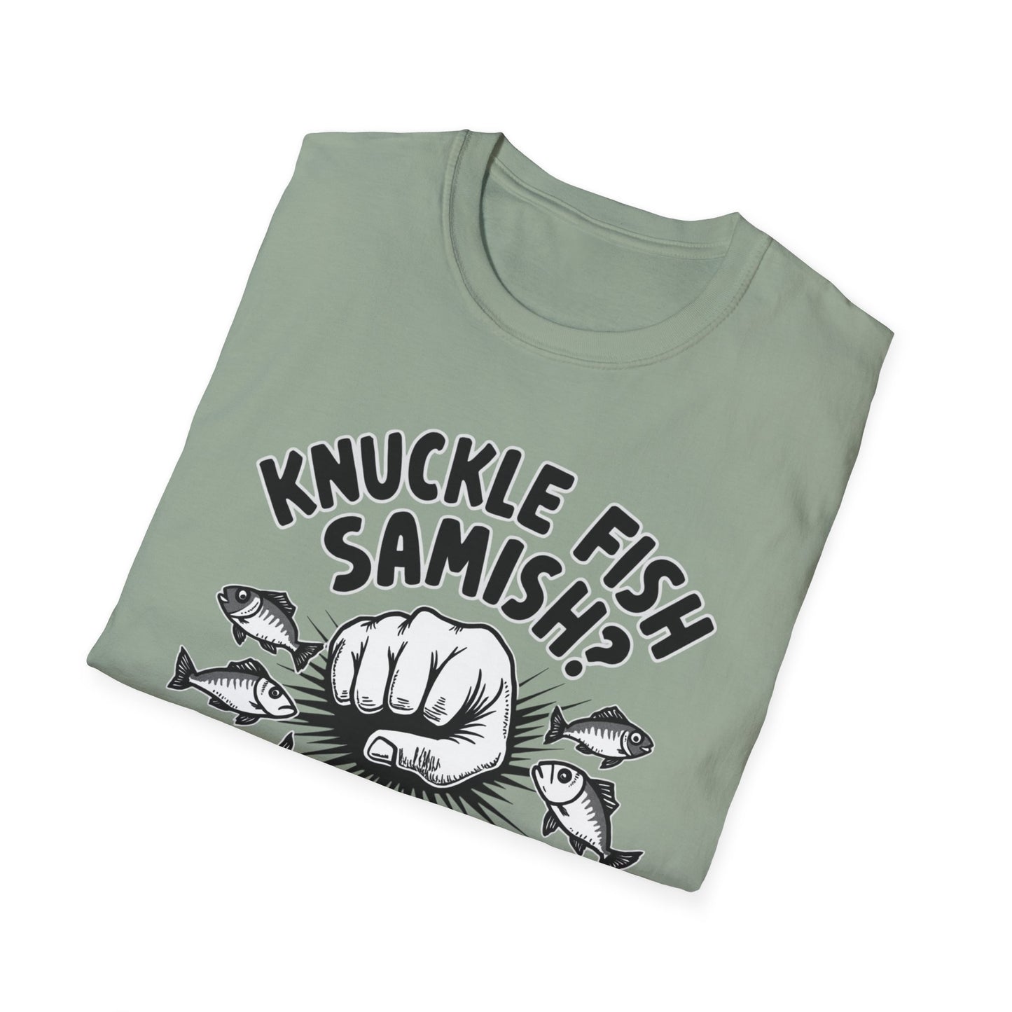 Knuckle Fish Samish, T-Shirt, Perfect for Anglers, Gift for Fishermen, Casual Wear, Outdoor Activities, Humor Shirt