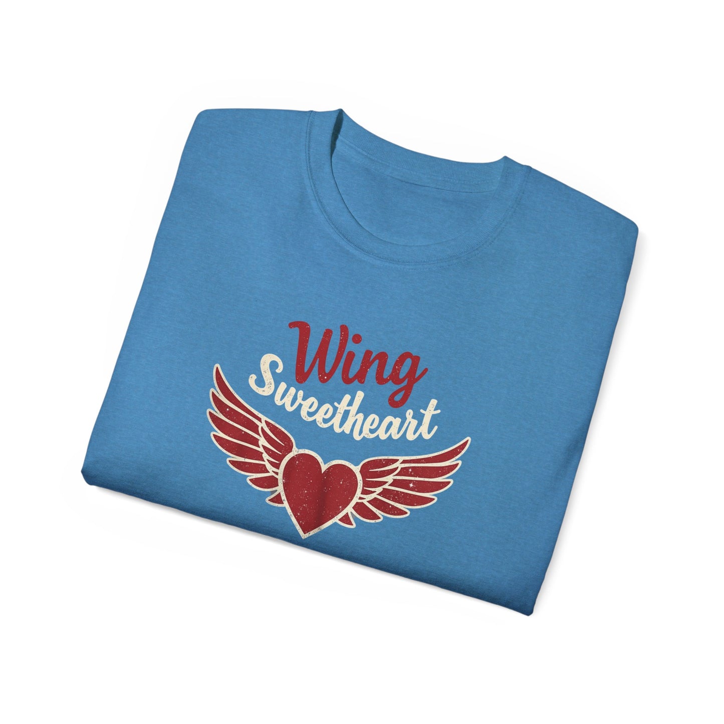 Wing Sweetheart Unisex Ultra Cotton Tee | Cute Graphic Shirt, Valentine's Day Gift, Trendy Casual Wear, Heart Theme Apparel, Unique T-Shirt - Psychonaut Swag