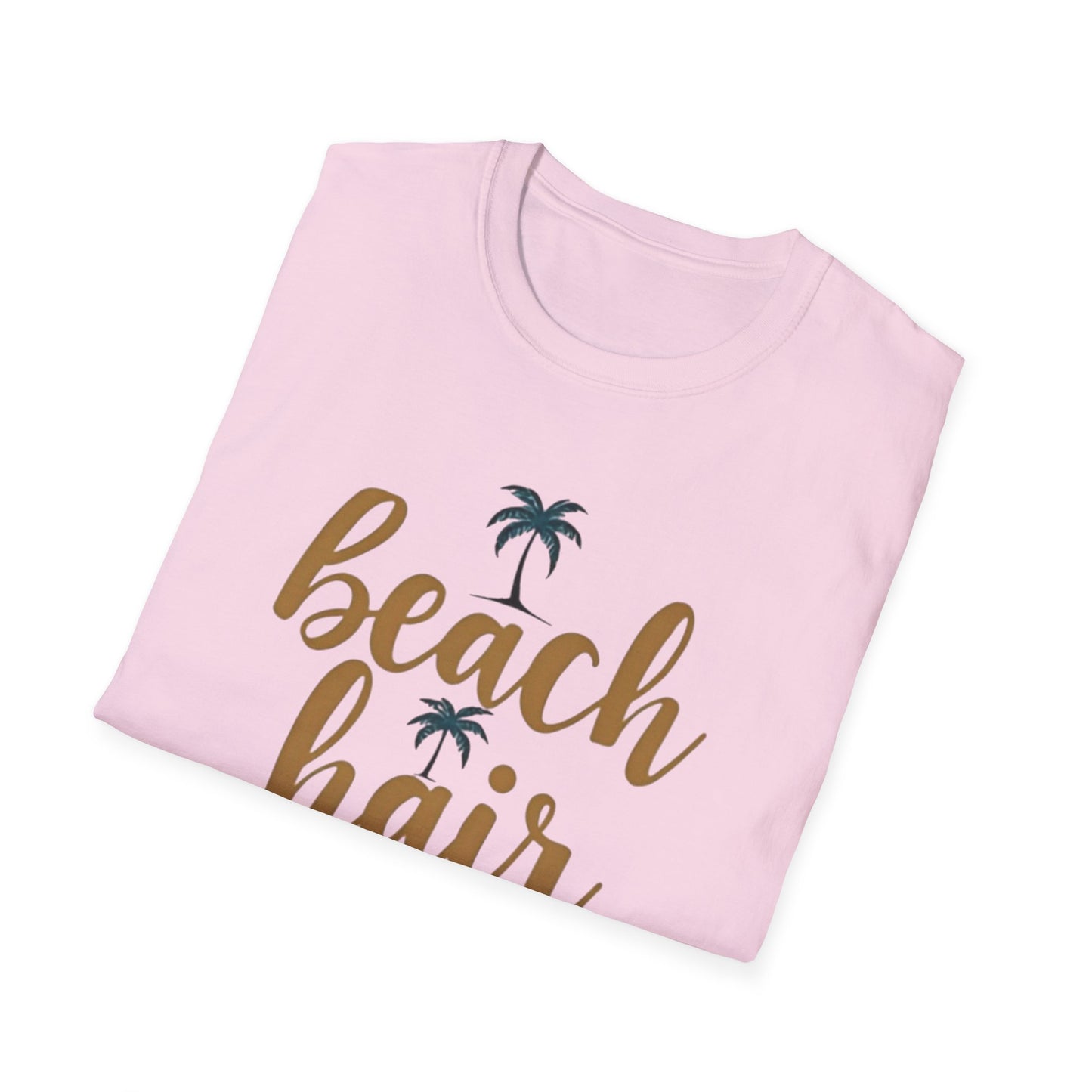 Beach Hair Don't Care Unisex T-Shirt, Summer Vibe Tee, Casual Beachwear, Gift for Beach Lovers, Vacation Attire - Psychonaut Swag