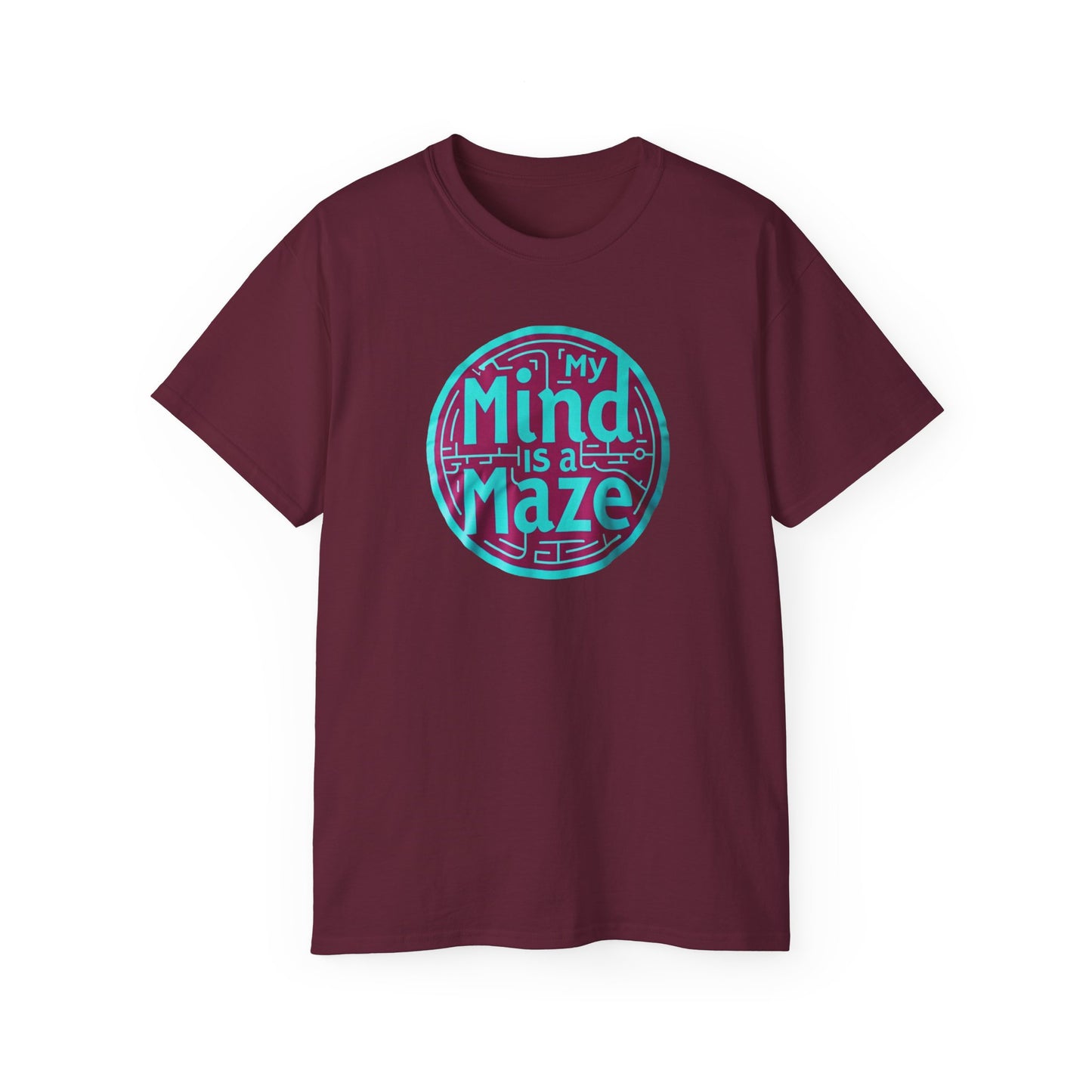 Mind is a Maze Unisex Ultra Cotton Tee - Creative and Thoughtful Shirt - Psychonaut Swag