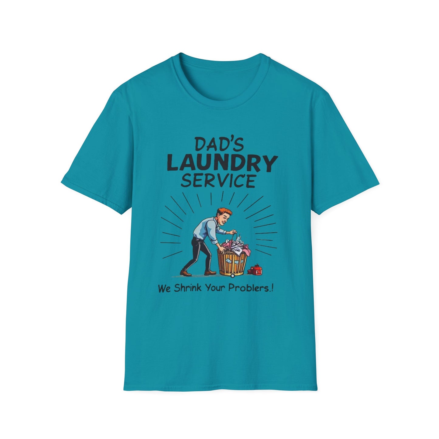 Dad's Laundry Service T-Shirt, Funny Gift for Dads, Unisex Humor Tee, Laundry Day Shirt, Father's Day Gift, Everyday Wear - Psychonaut Swag