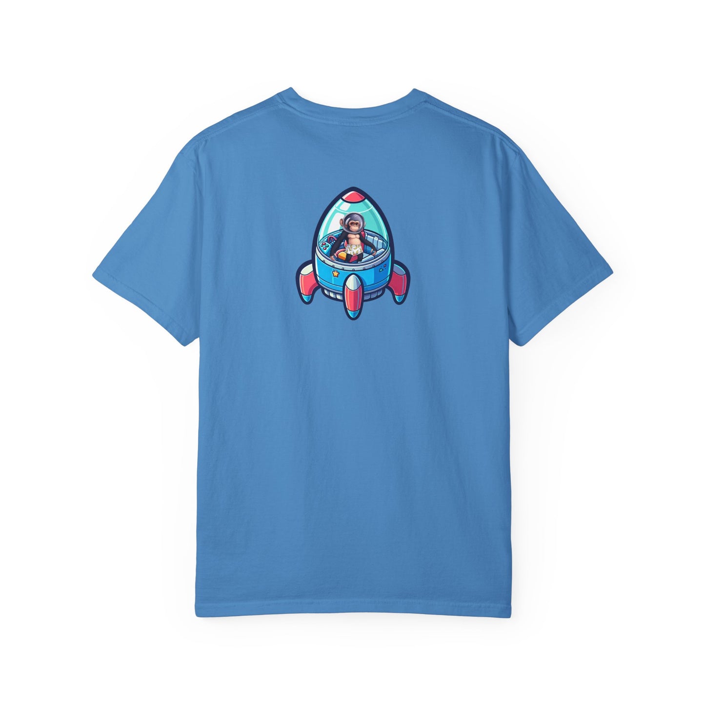 Psychonaut Staple, Chimp in Space Unisex Garment-Dyed T-shirt - Psychonaut Swag
