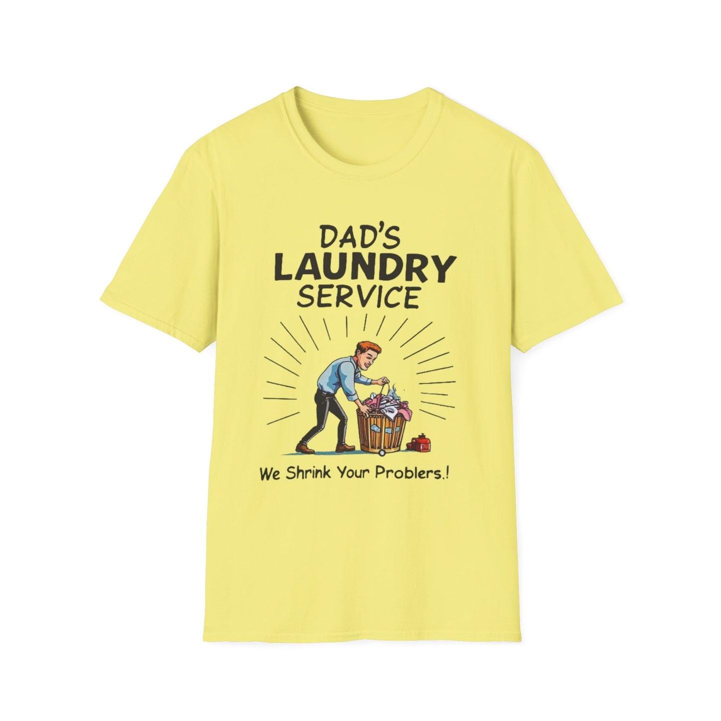 Dad's Laundry Service T-Shirt, Funny Gift for Dads, Unisex Humor Tee, Laundry Day Shirt, Father's Day Gift, Everyday Wear - Psychonaut Swag