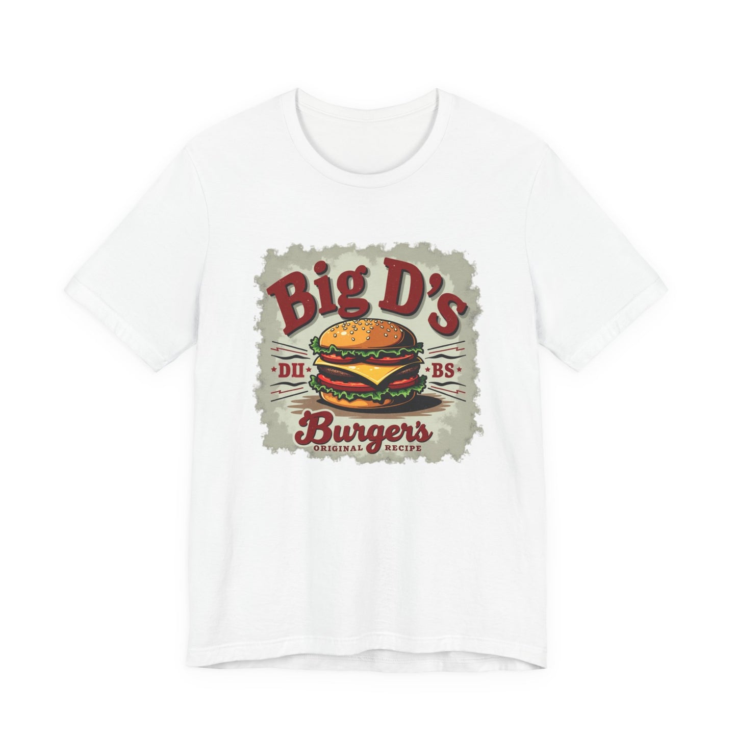 Big D's Burgers Unisex Jersey Tee - Fun Foodie Shirt, Casual Wear, Burger Lover Gift, Retro Fast Food T-Shirt, Summer BBQ Fashion - Psychonaut Swag
