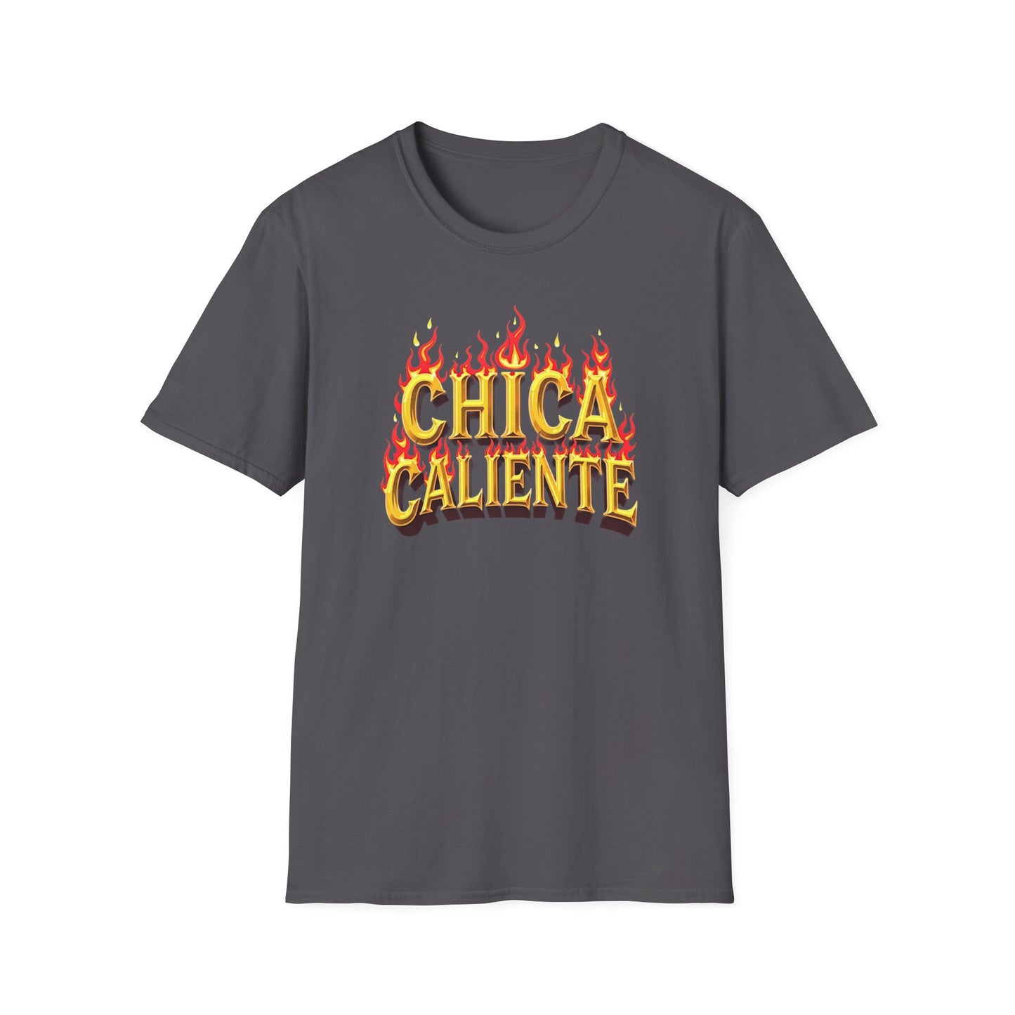 Hot Chick, Flame T-Shirt, Trendy Graphic Tee, Chica Caliente Shirt, Gift for Her, Summer Fashion, Casual Style - Psychonaut Swag