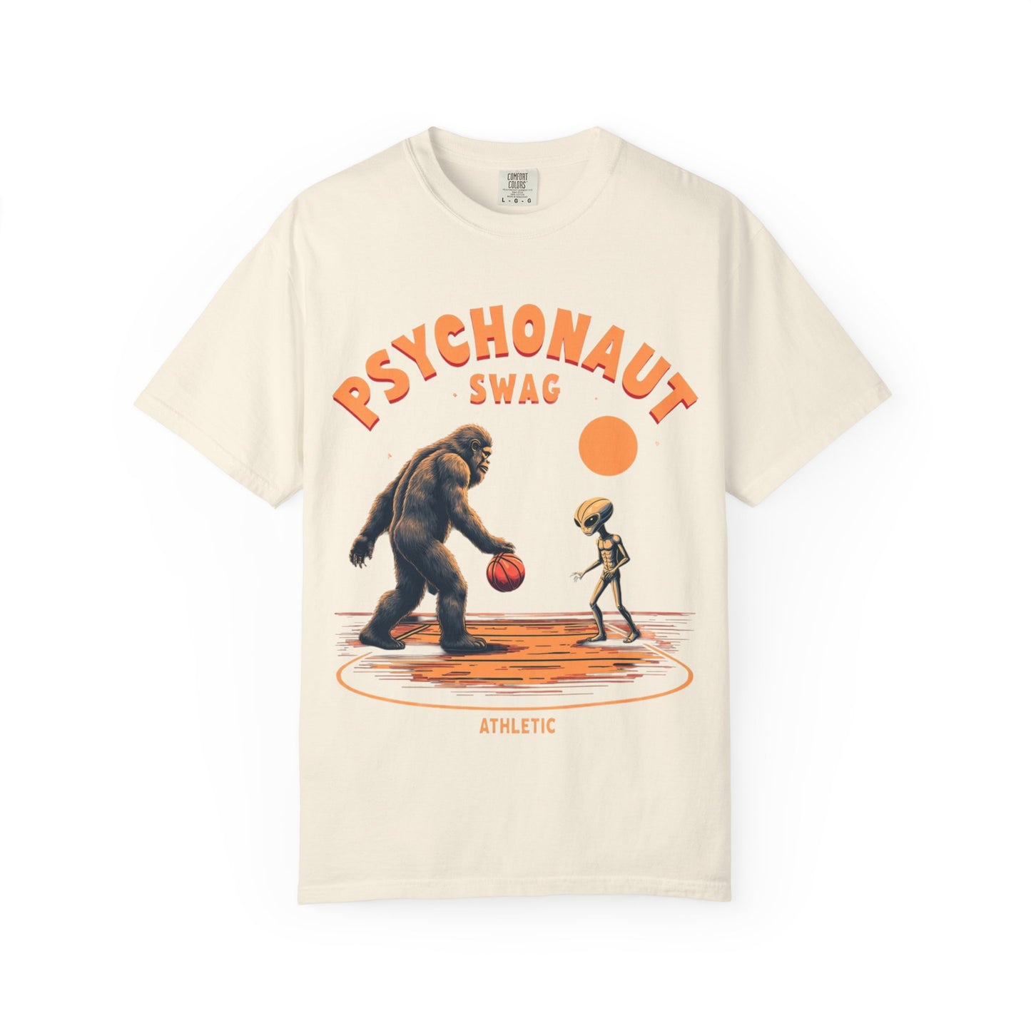 Alien vs Bigfoot, Psychonaut Swag Unisex T-Shirt, Funny Graphic Tee, Unique Gift for Gamers, Outdoor Lovers, Birthday, Casual Wear - Psychonaut Swag
