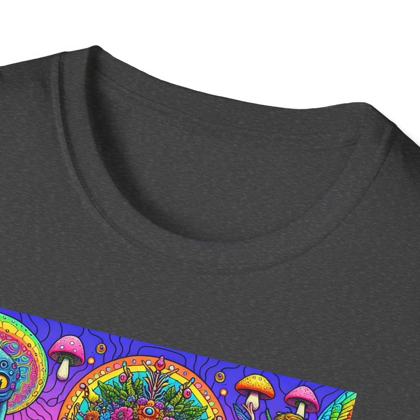 Mushroom Last Supper, Unisex Softstyle T-Shirt - Psychonaut Swag