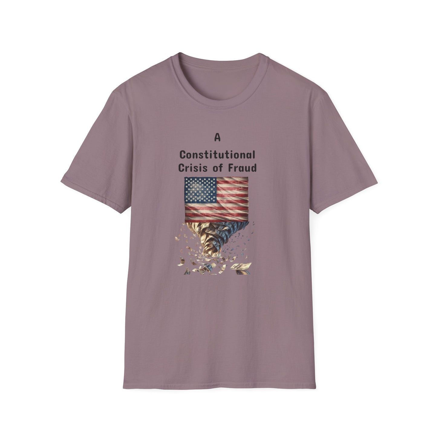 Constitutional Crisis of Fraud, Unisex Softstyle T-Shirt - Psychonaut Swag