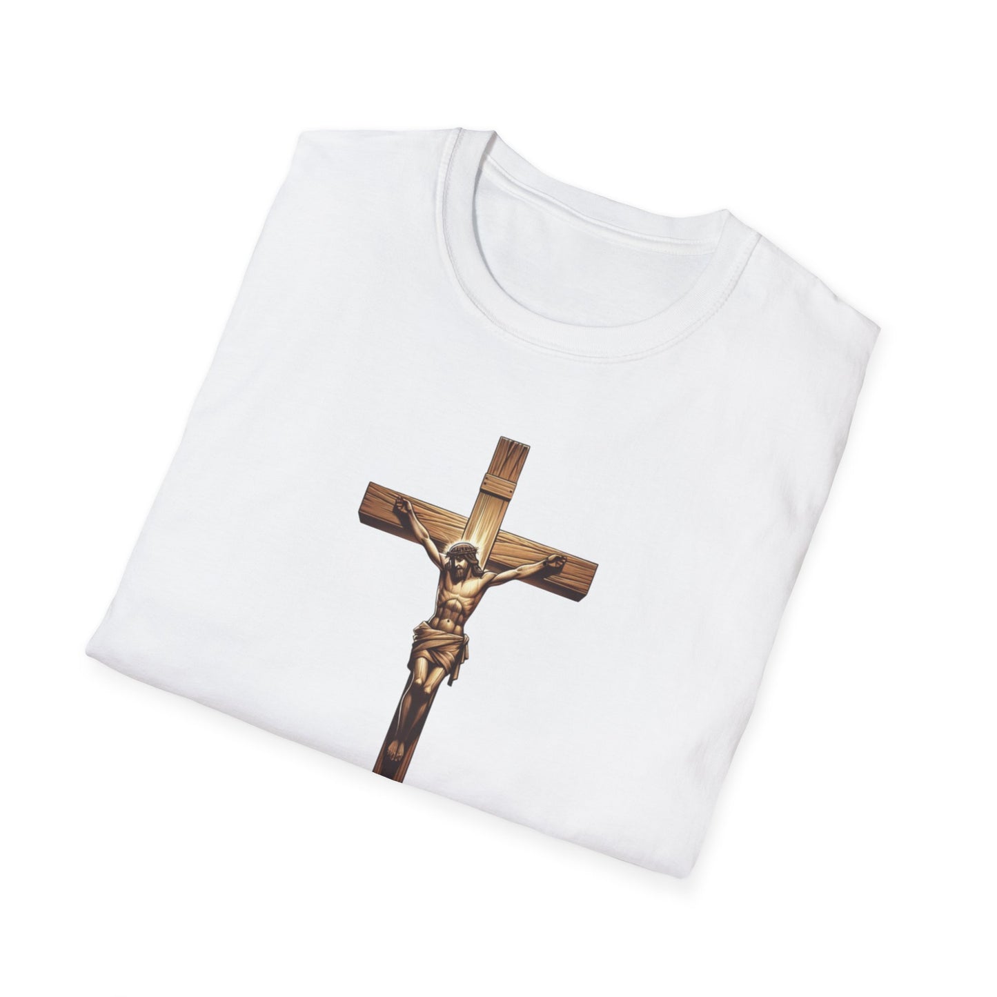 On the Cross, Unisex Softstyle T-Shirt - Psychonaut Swag