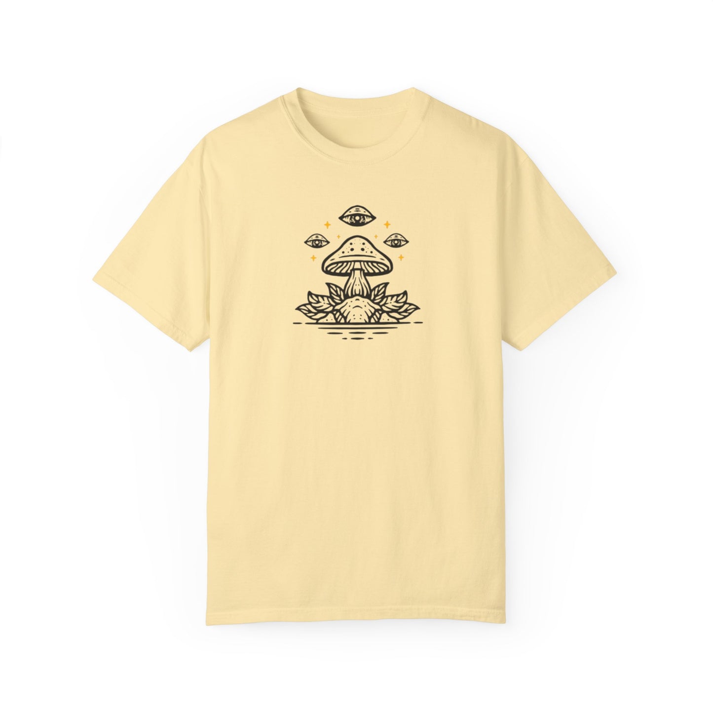 Mushroom pattern,Unisex Garment-Dyed T-shirt - Psychonaut Swag