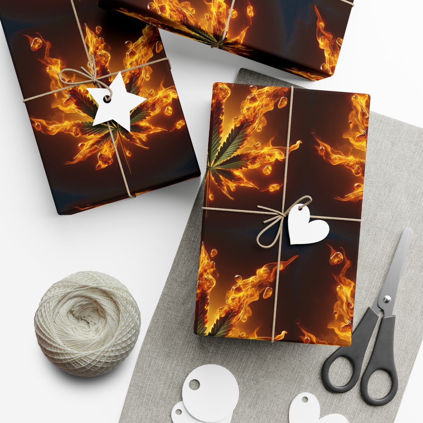 Gift Wrap Paper - Blazing Hemp Design - Psychonaut Swag