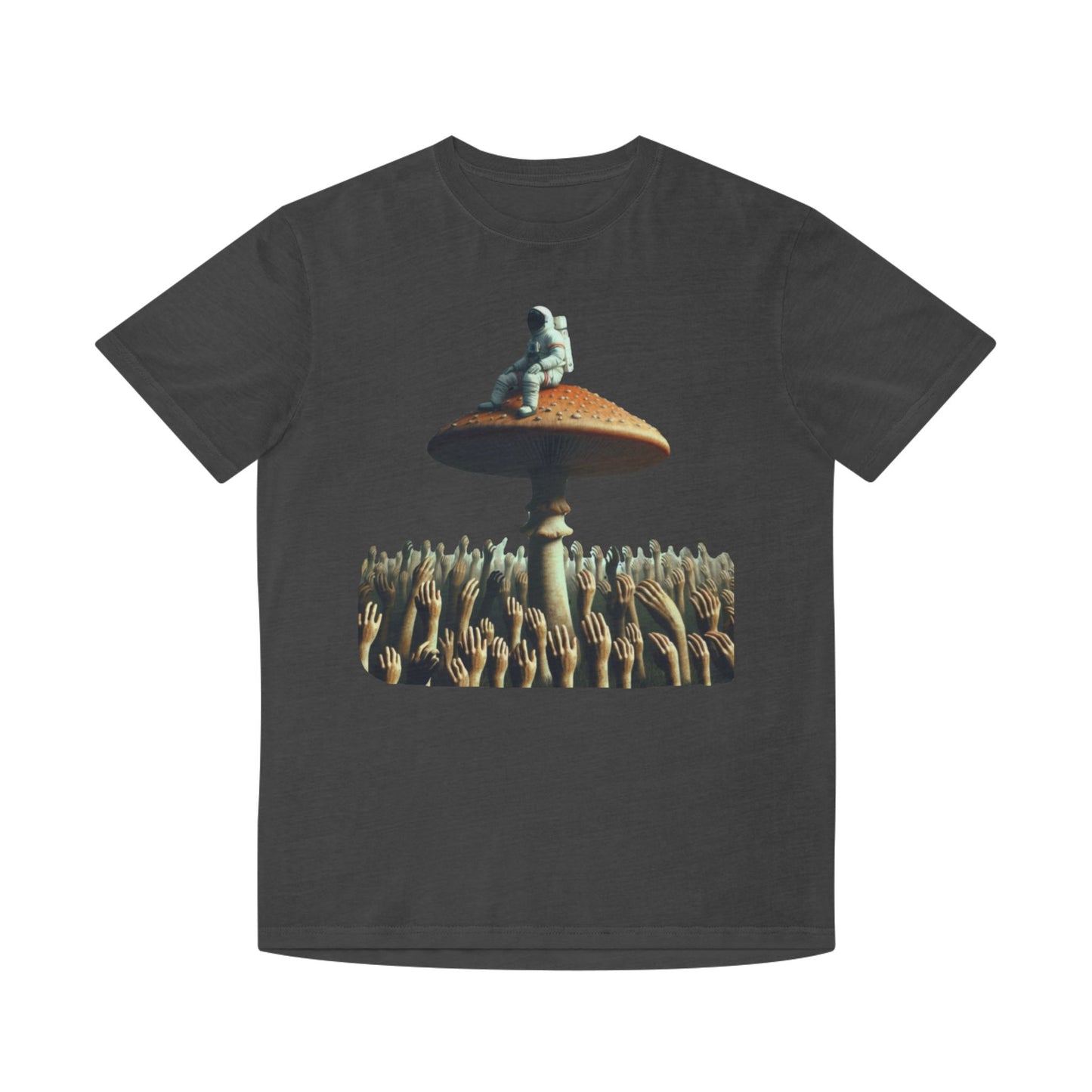 Astronaut on Mushroom, T-Shirt Psychedelic Explorer Unisex Faded Shirt - Psychonaut Swag