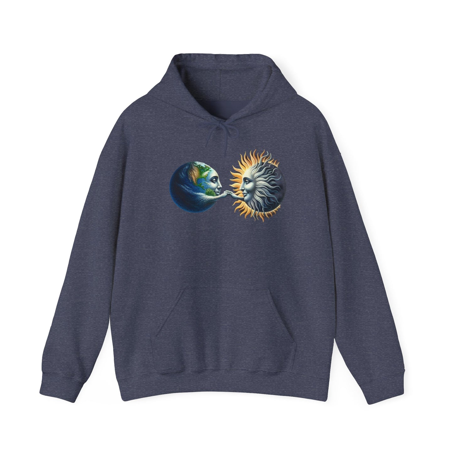 Sun-Locked Earth, High,Unisex Heavy Blend™ Hooded Sweatshirt - Psychonaut Swag