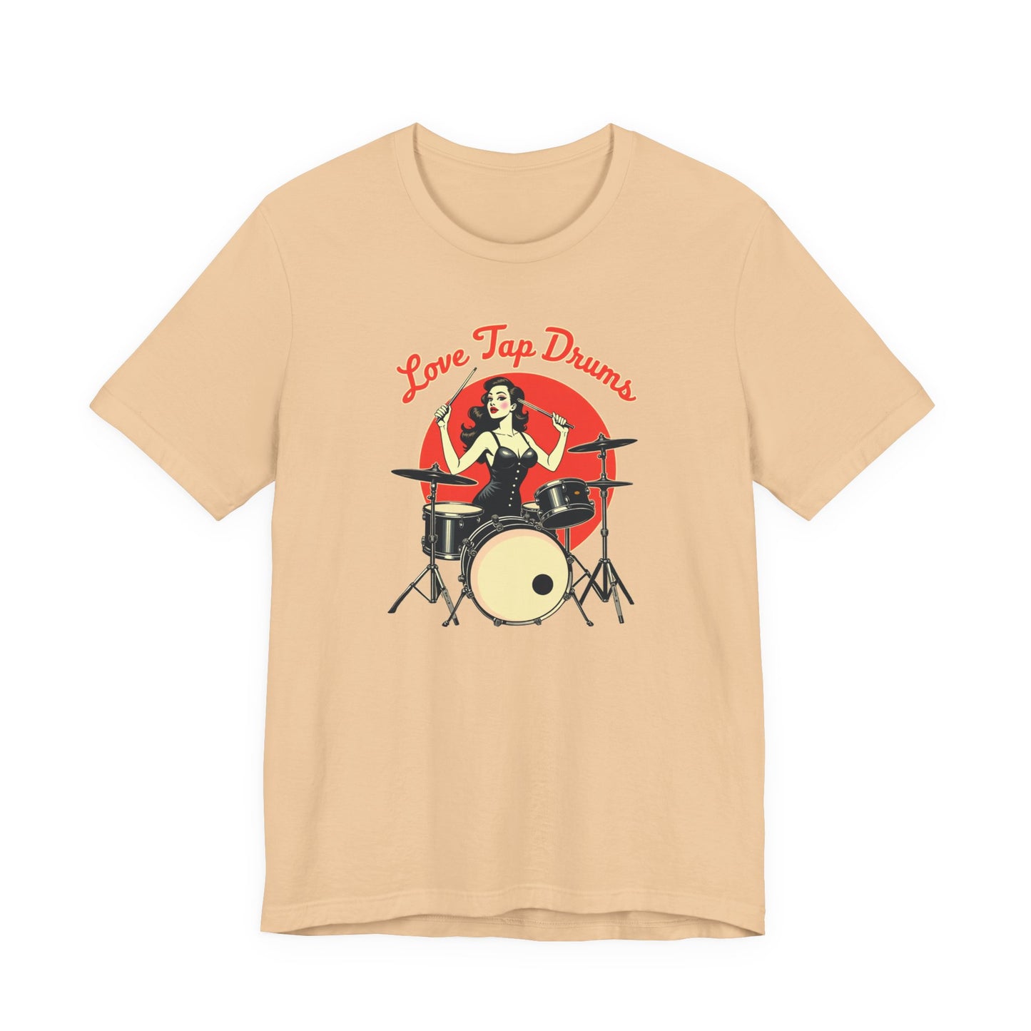 Love Tap Drums, Drummer Tee - Perfect for Music Lovers, Band Merch, Gifts for Musicians, Concerts, Casual Wear, Love Tap Drums - Psychonaut Swag