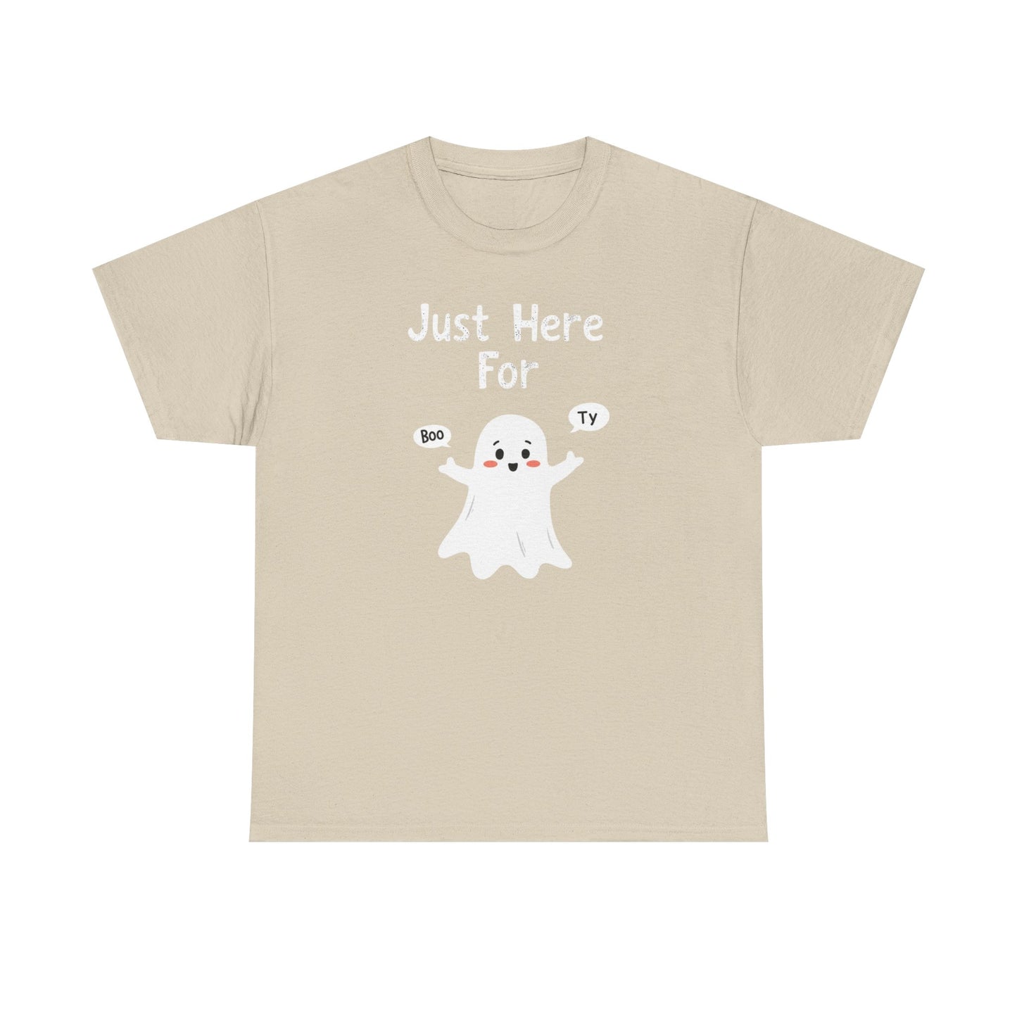 Cute Boo, Unisex Heavy Cotton Tee - Perfect for Self-Love, Gift, Casual Wear, Birthdays, or Relaxation