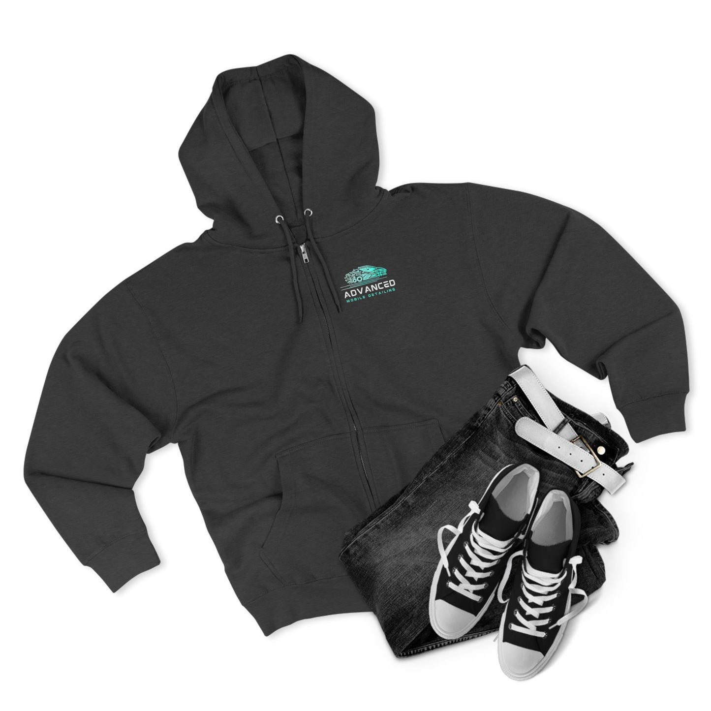 Advanced Mobile zip-up, Exploration Unisex Zip Hoodie, Cozy Zip Up, Casual Wear, Gift for Adventurers, Travel Enthusiasts
