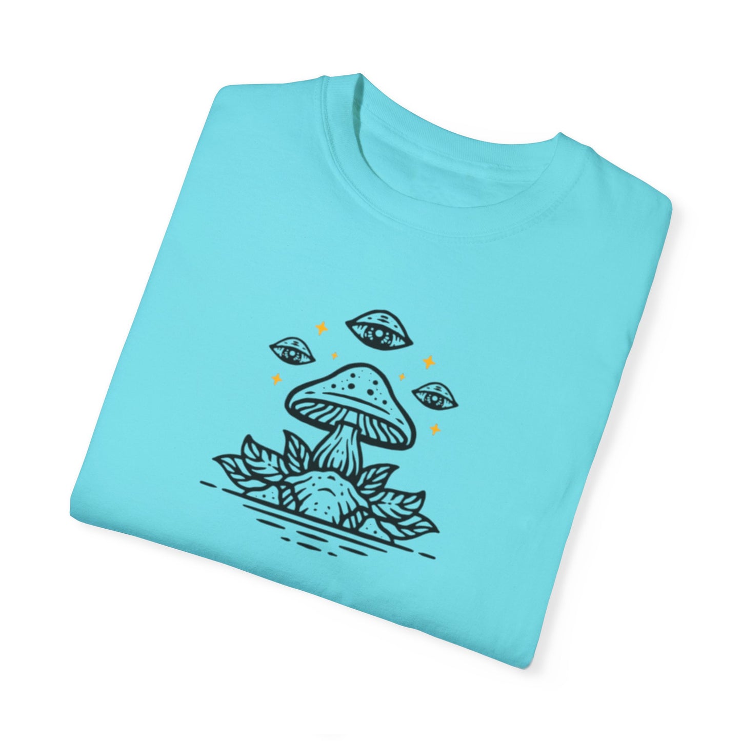Mushroom pattern,Unisex Garment-Dyed T-shirt - Psychonaut Swag