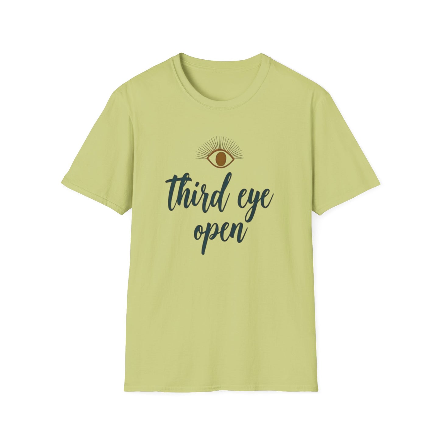 Third Eye insight, Open Unisex Softstyle T-Shirt, Spiritual Gift, Graphic Tee, Meditation Apparel, Casual Wear, Yoga Clothing, Unique T-Shirt - Psychonaut Swag