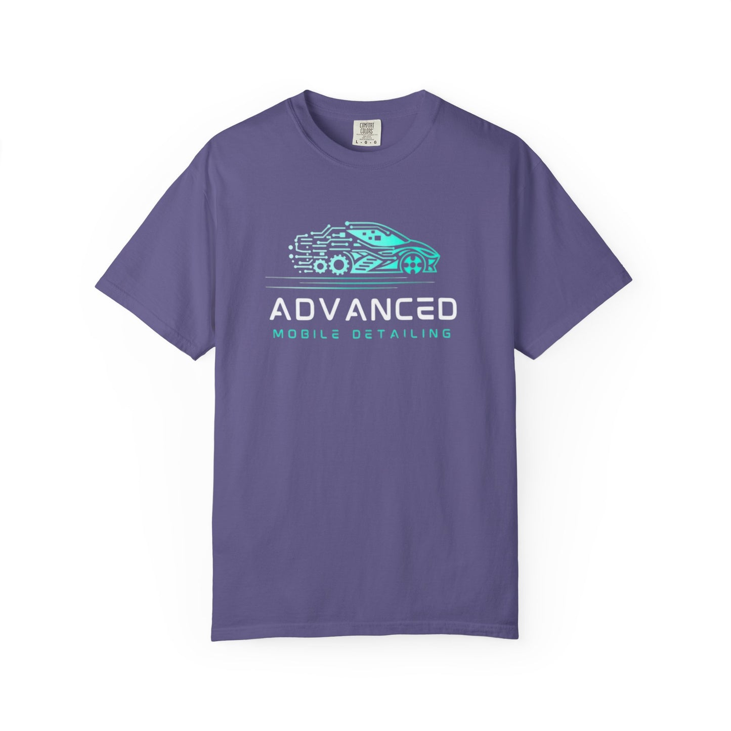 Advanced Mobile, Garment Dyed, T-Shirt, Unisex Graphic Tee, Casual Streetwear, Perfect Gift for Car Lovers, Vintage Style Merch, Everyday Wear