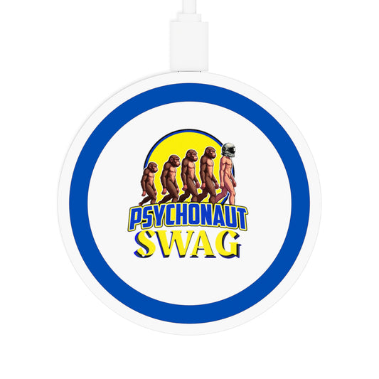 Psychonaut Swag small biz, Wireless Charging Pad, Fun Charging Station, Gamer Gift, Home Office Decor, Tech Accessory, Eco-Friendly Charging