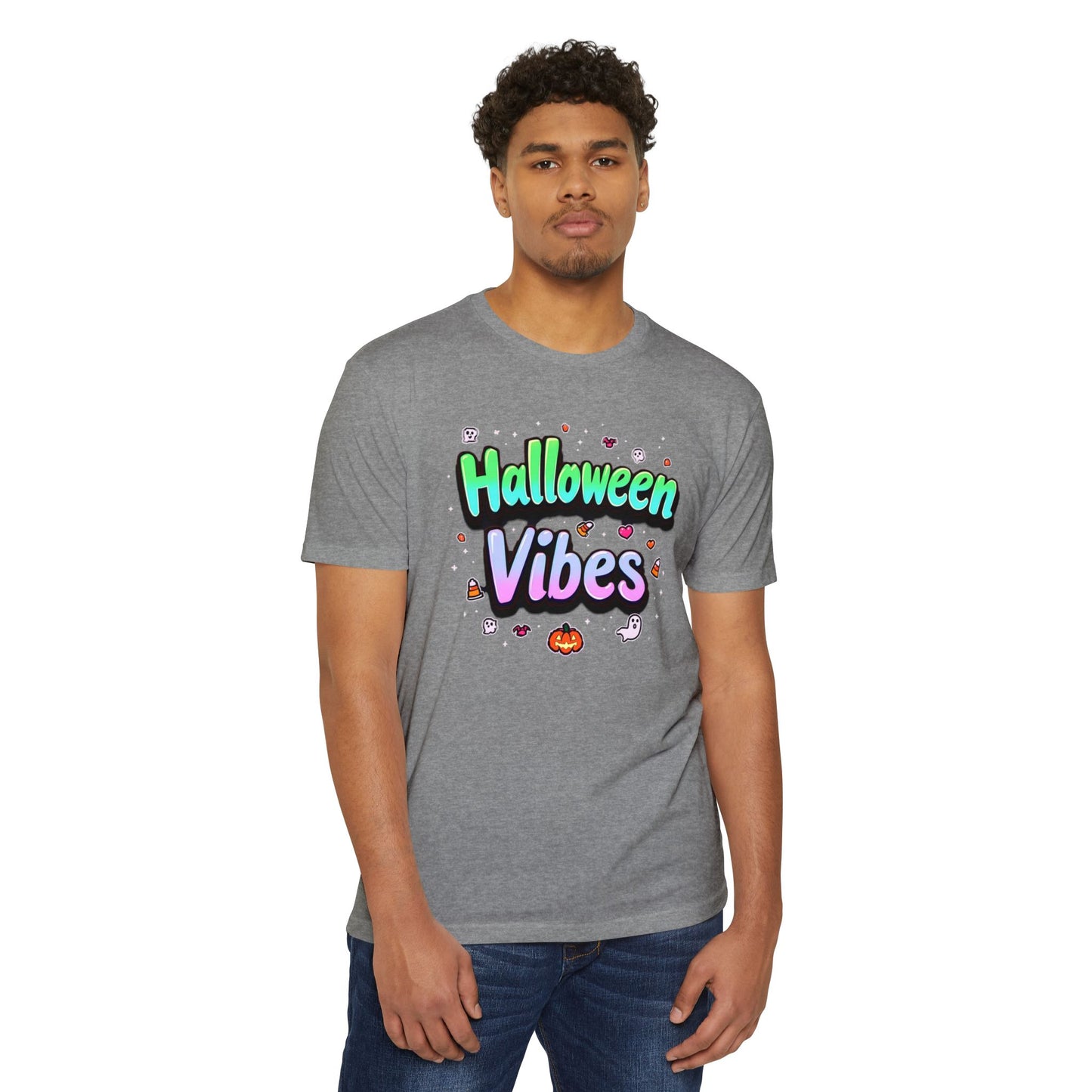 Halloween Vibes tee, Unisex T-Shirt, Spooky Graphic Tee, Fall Fashion, Halloween Costume, Casual Wear, Trick or Treat Shirt