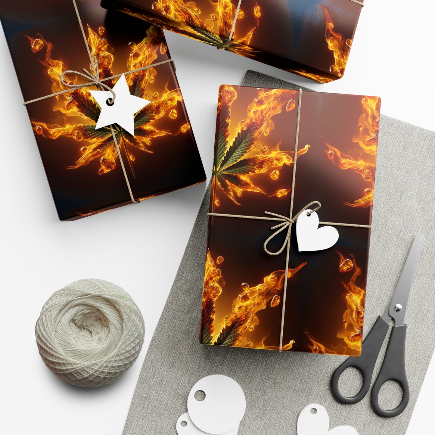 Gift Wrap Paper - Blazing Hemp Design - Psychonaut Swag