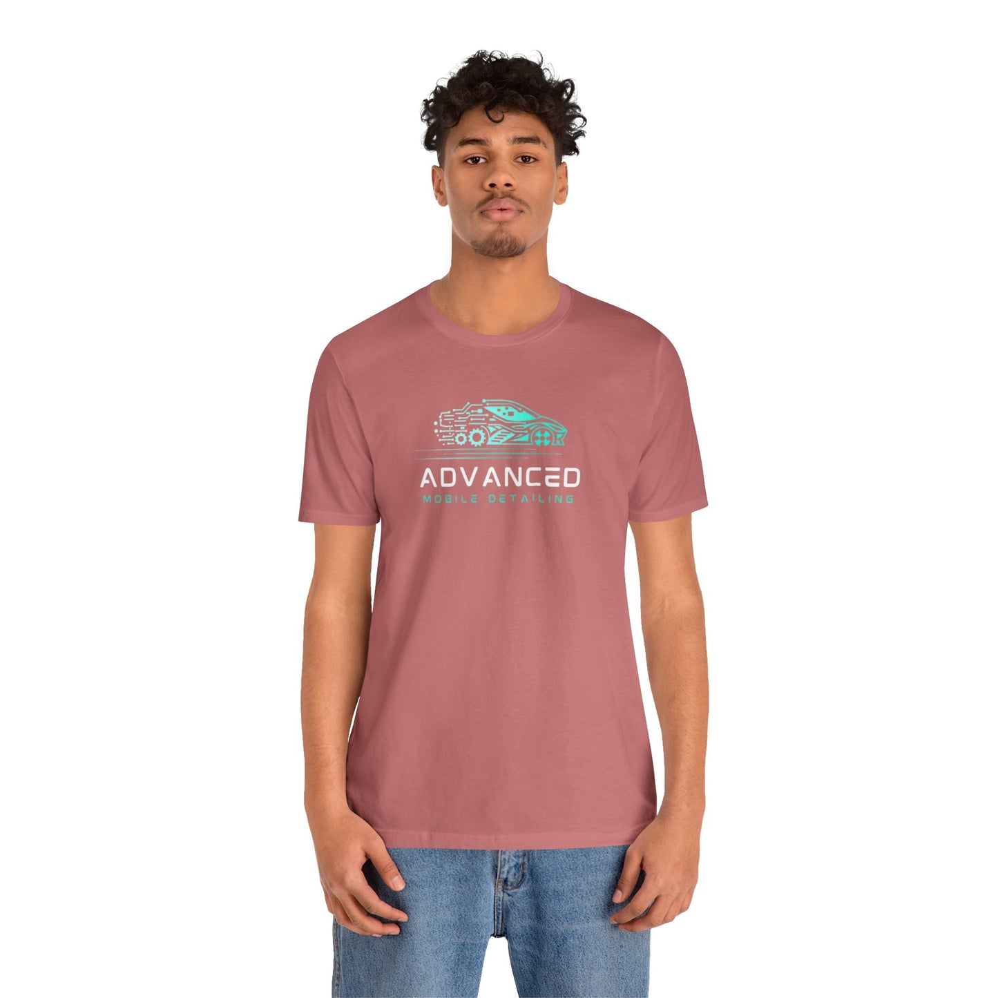 Advanced Mobile Detailing, Super soft style, Unisex Tee, Car Enthusiast Shirt, Automotive Gift, Stylish Car Wash Tee, Perfect for Mechanics, Birthday or Holiday Gift