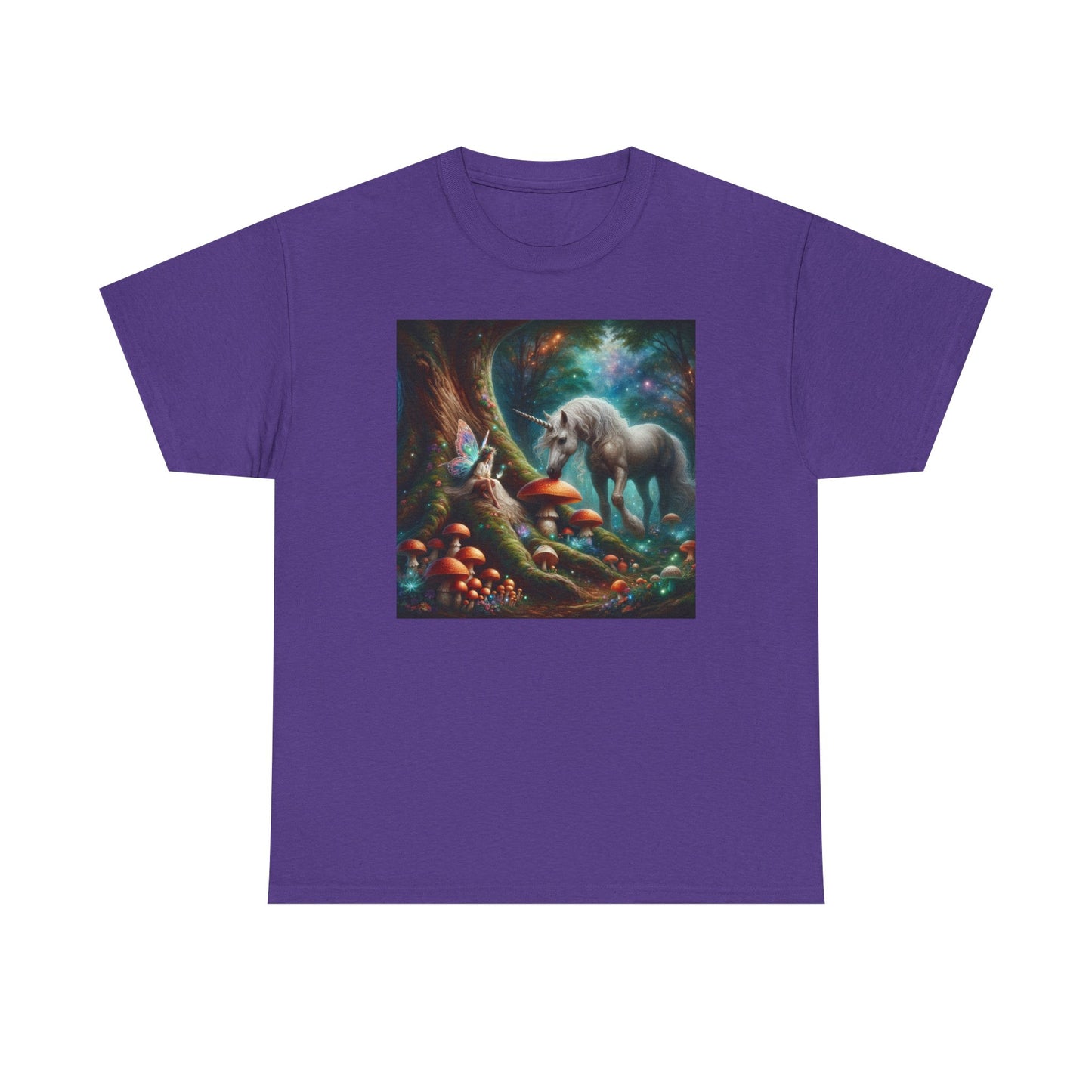 Unicorn Sighting in the Forest, Unisex Heavy Cotton Tee - Psychonaut Swag