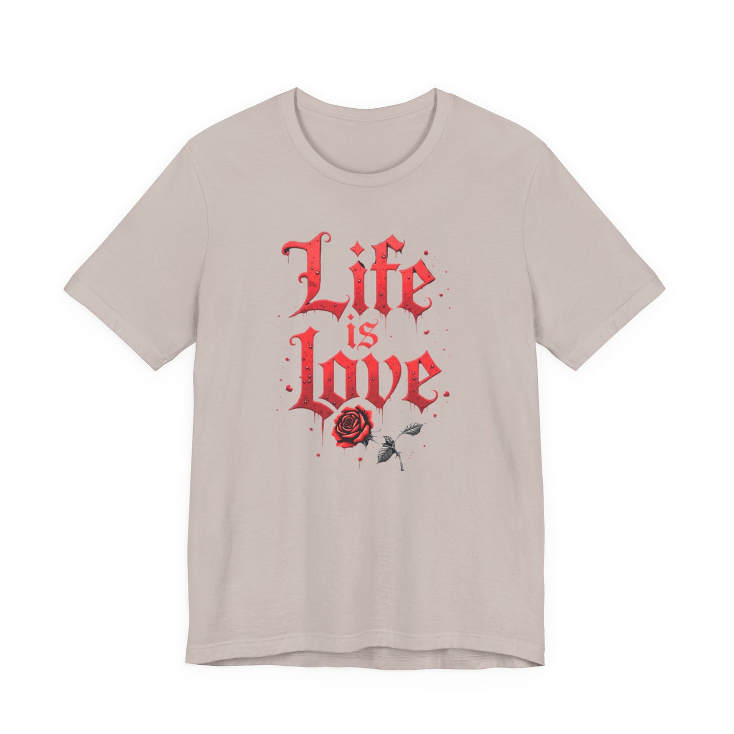 Life is Love Shirt, Love Themed Apparel, Gift for Couples, Valentine's Day Top - Psychonaut Swag