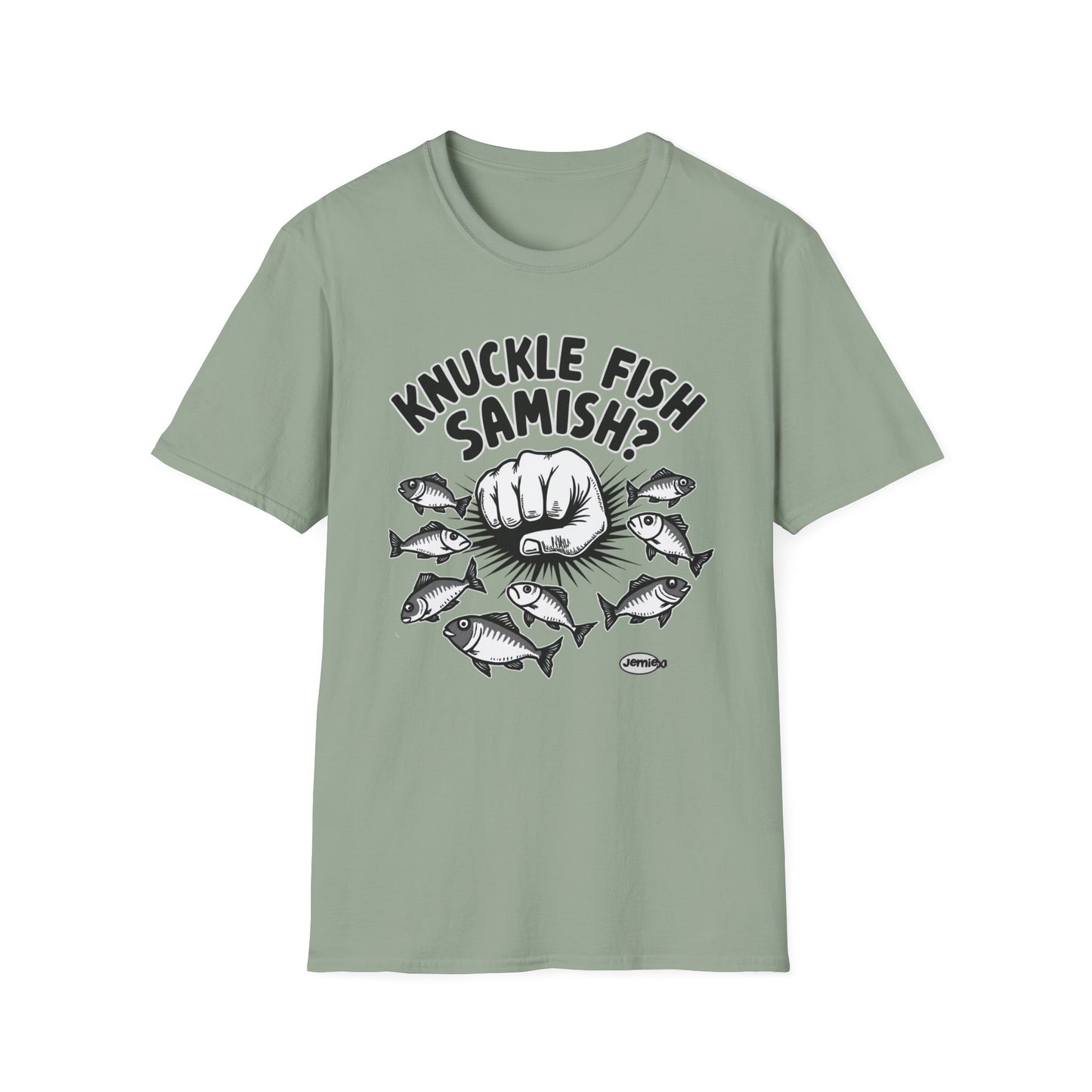 Knuckle Fish Samish, T-Shirt, Perfect for Anglers, Gift for Fishermen, Casual Wear, Outdoor Activities, Humor Shirt