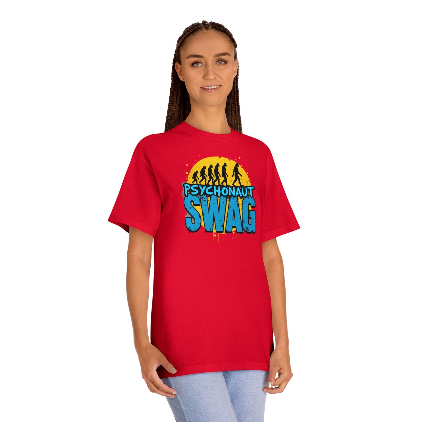 Psycho Swag Unisex Classic Tee - Trendy Graphic T-Shirt for Gamers & Psychonauts, Quirky Gift, Casual Wear, Unique Fashion - Psychonaut Swag