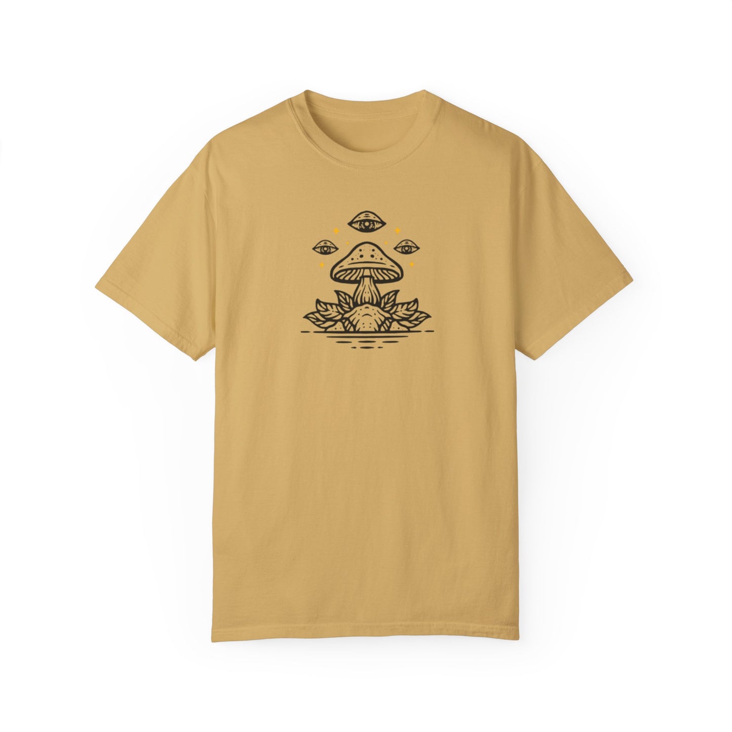 Mushroom pattern,Unisex Garment-Dyed T-shirt - Psychonaut Swag