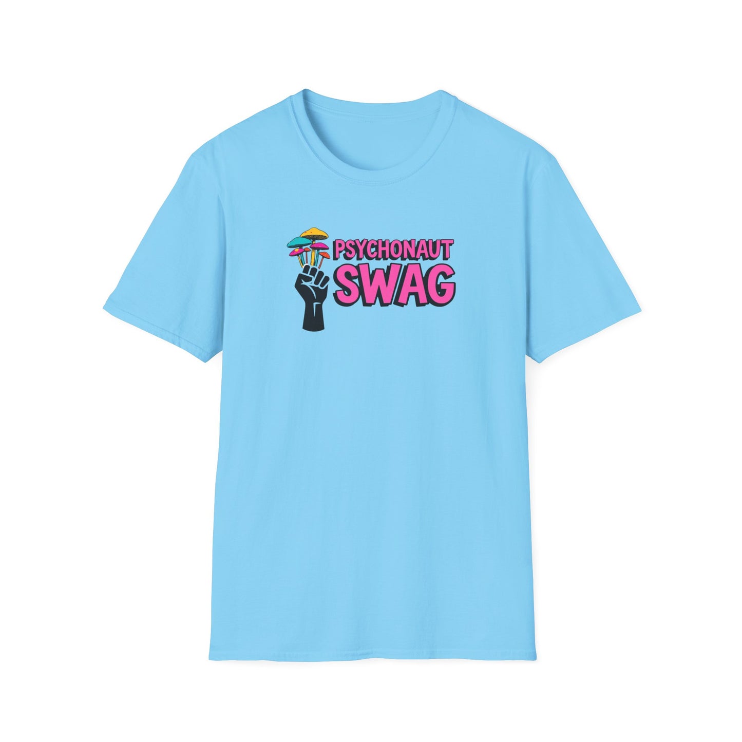 Fistful of Shrooms, Pyschonaut Swag Staple, Psychedelic Graphic T-Shirt, Humor Apparel for Psychedelic Lovers, Perfect for Festivals, Casual Wear, Gift for Friends - Psychonaut Swag