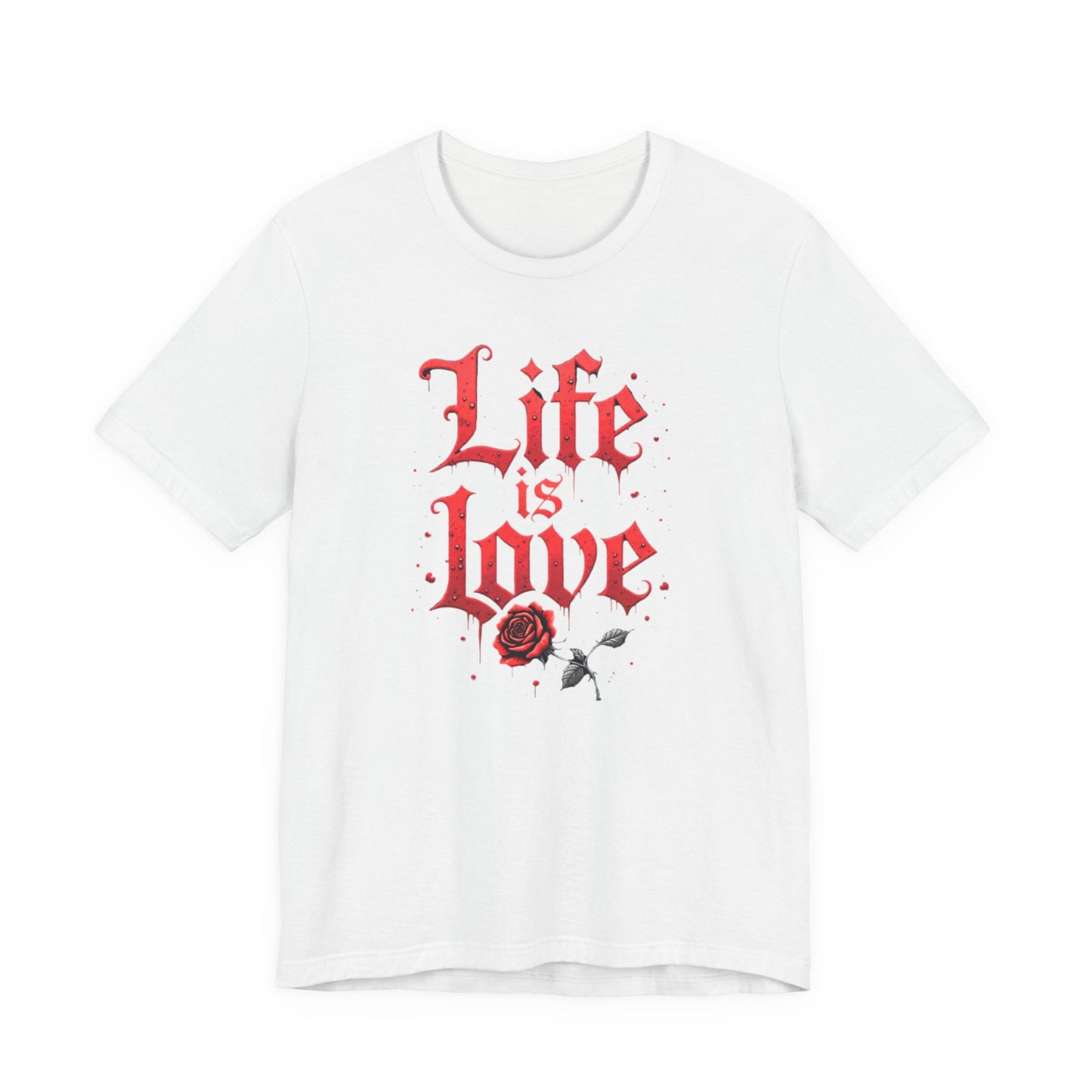 Life is Love Shirt, Love Themed Apparel, Gift for Couples, Valentine's Day Top - Psychonaut Swag