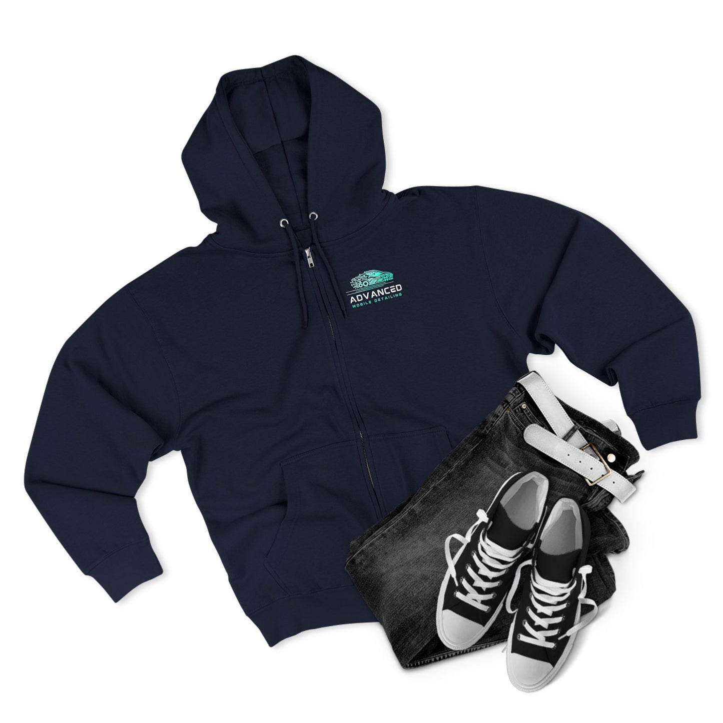 Advanced Mobile zip-up, Exploration Unisex Zip Hoodie, Cozy Zip Up, Casual Wear, Gift for Adventurers, Travel Enthusiasts