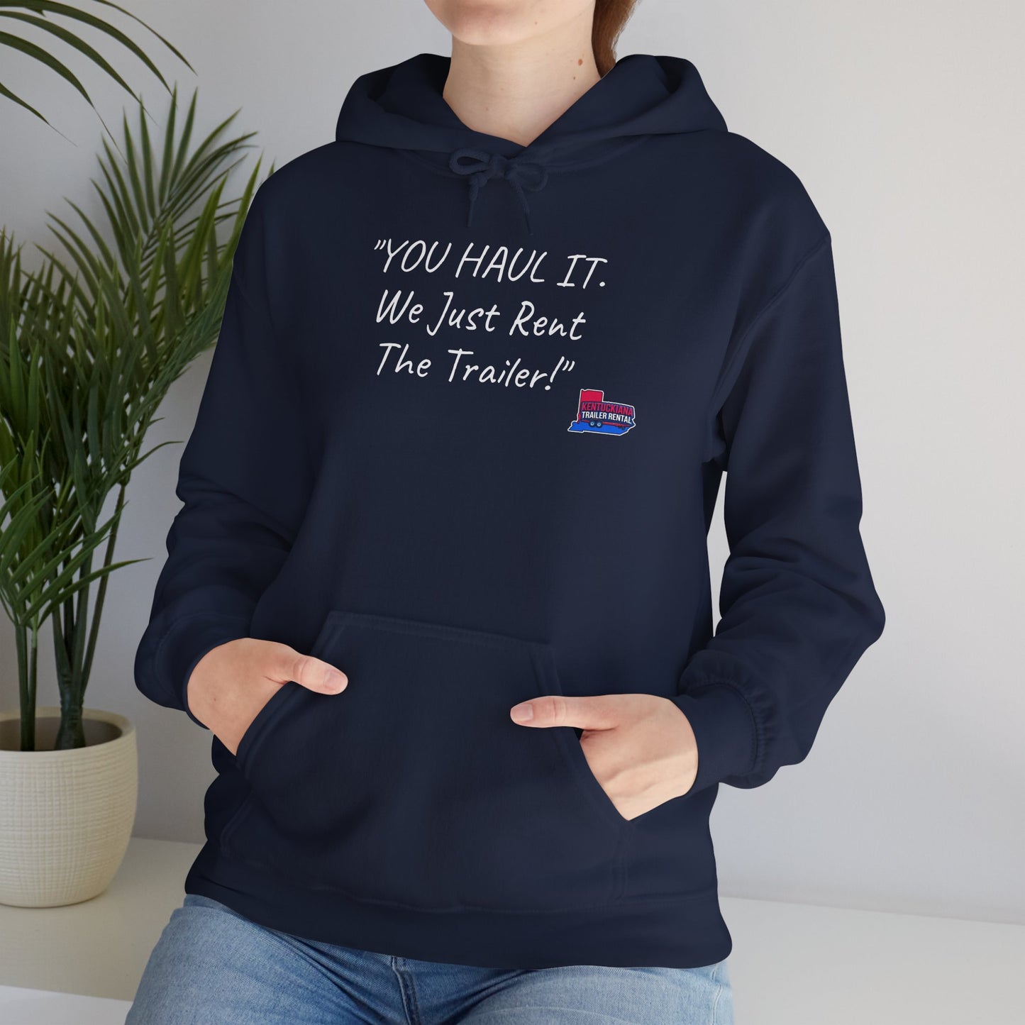 Kentuckiana Small biz swag, Trailer Rental Hoodie for Road Trips, Gifts for Adventure Lovers, Unique Hoodie for Renters, Travel Gear, Funny Sweatshirt