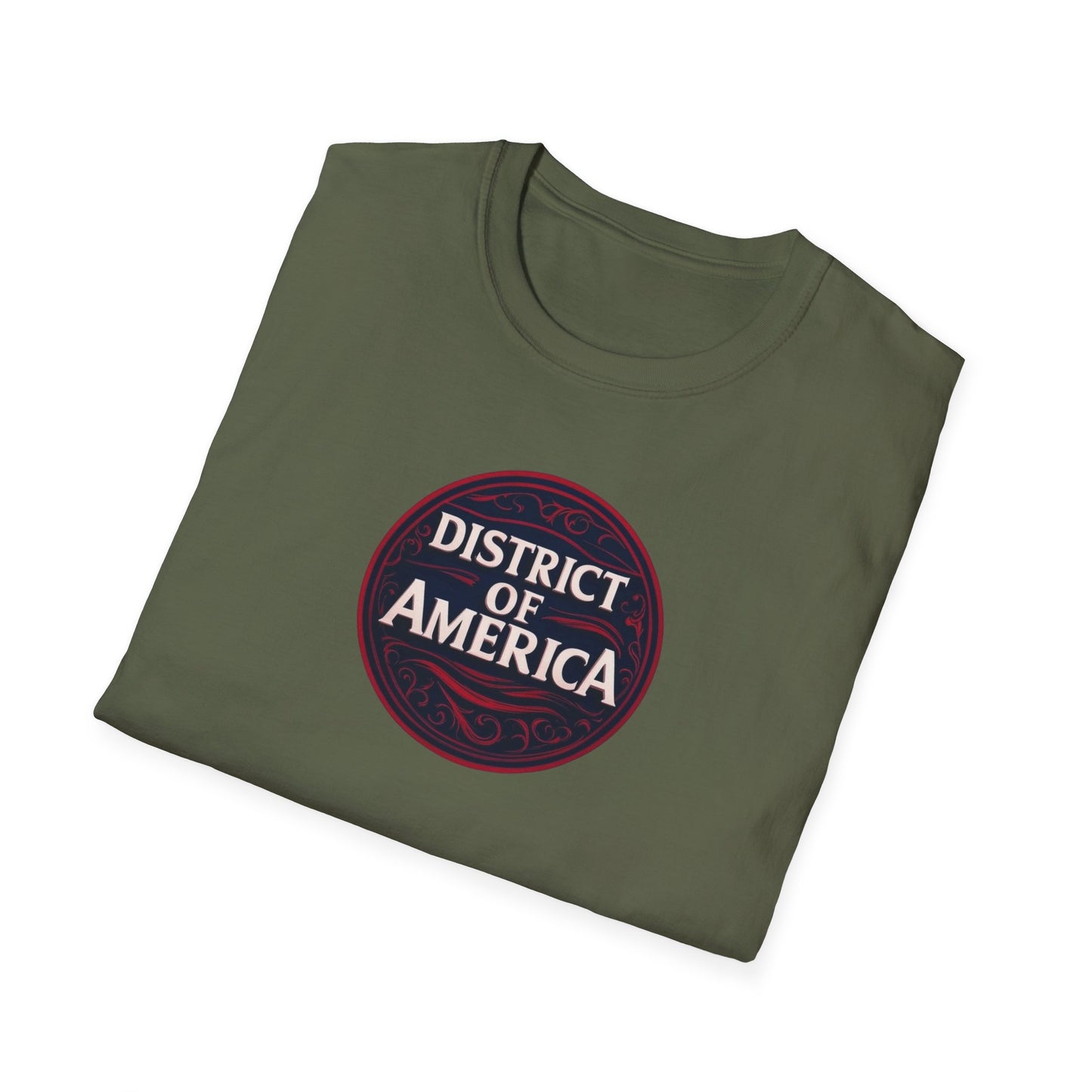 District of America, Washington DA, Unisex Softstyle T-Shirt - Psychonaut Swag