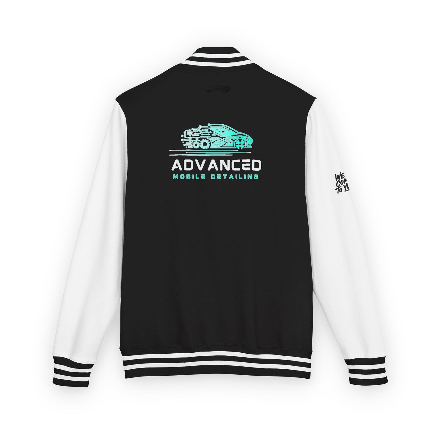 Advanced Mobile Detailing, Letterman Unisex Heavyweight Letterman Jacket, Stylish Outerwear for Men and Women, Perfect for Casual Outings, Sports Events, and School Spirit