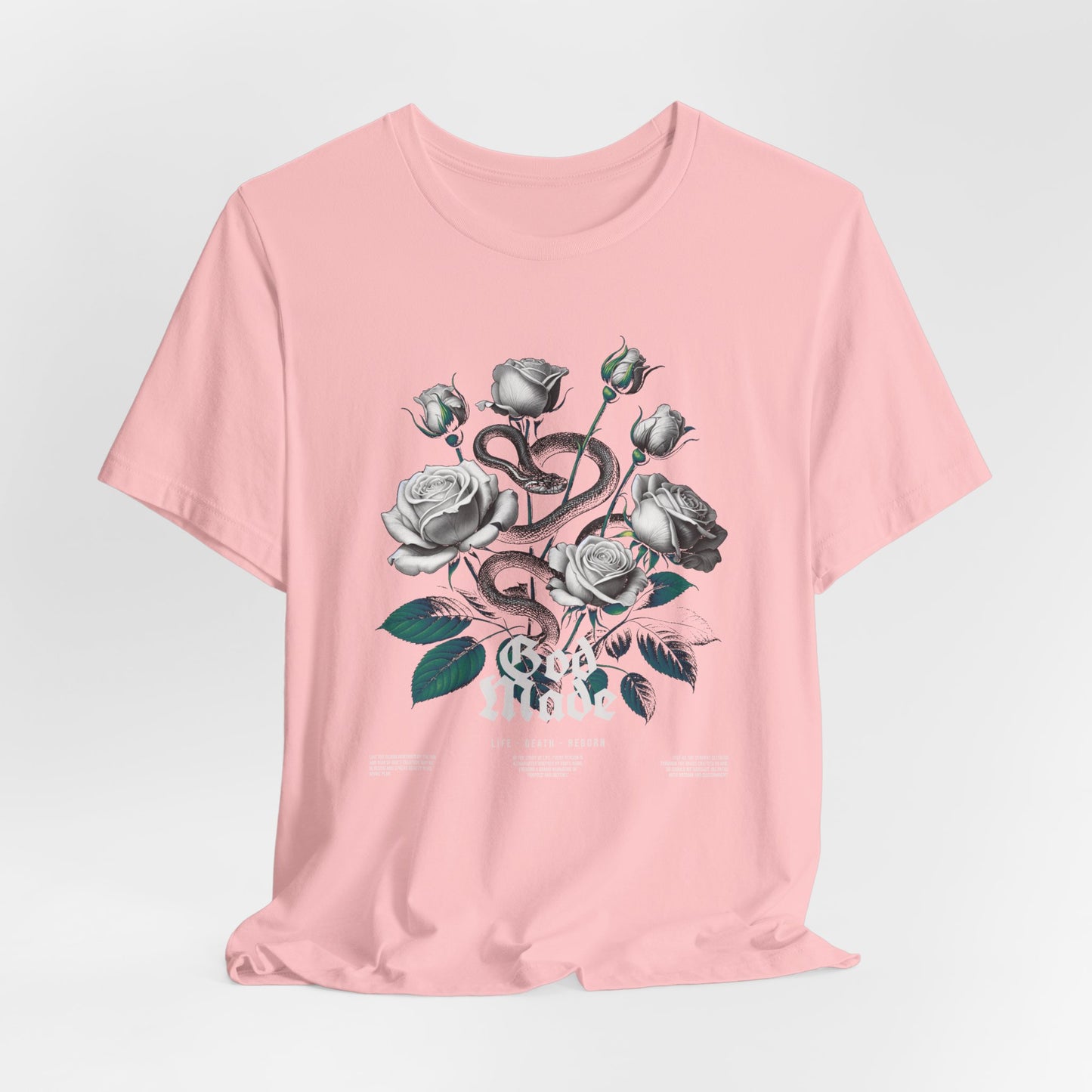 Rose and Snake Graphic Tee – Gothic Floral Vintage Shirt