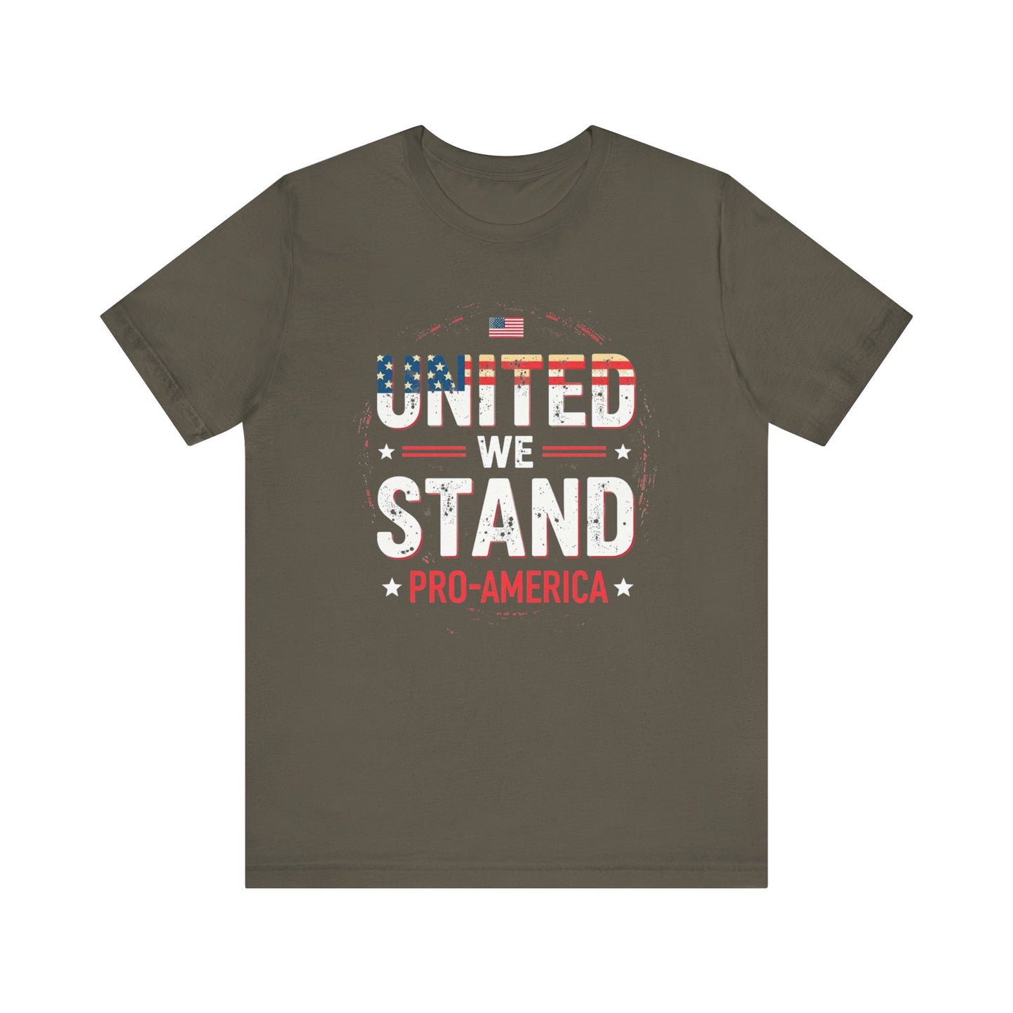 United We Stand Pro-America Unisex Tee - Casual Patriotic Shirt - Psychonaut Swag