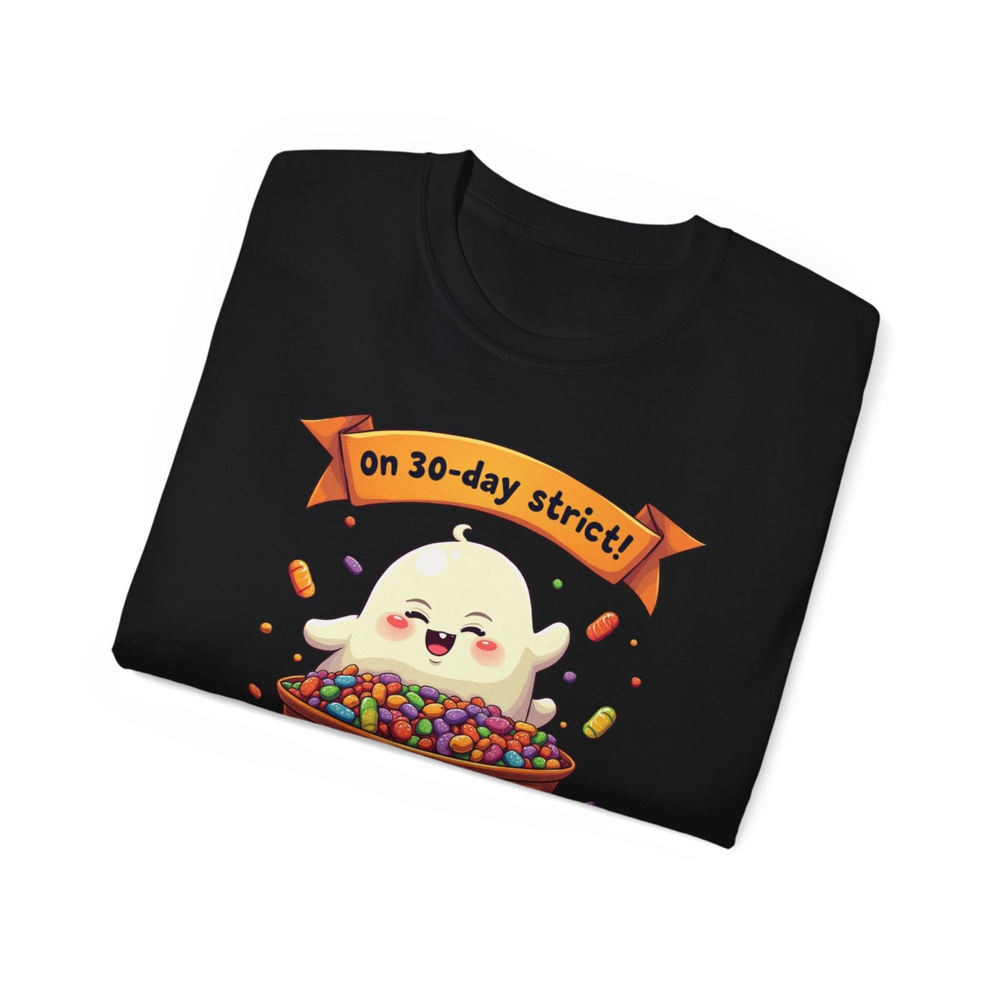 Funny Halloween Diet, Unisex Tee, Cute Ghost Humor Shirt, Gift for Halloween Lovers, Halloween Diet T-Shirt, Spooky Season Apparel