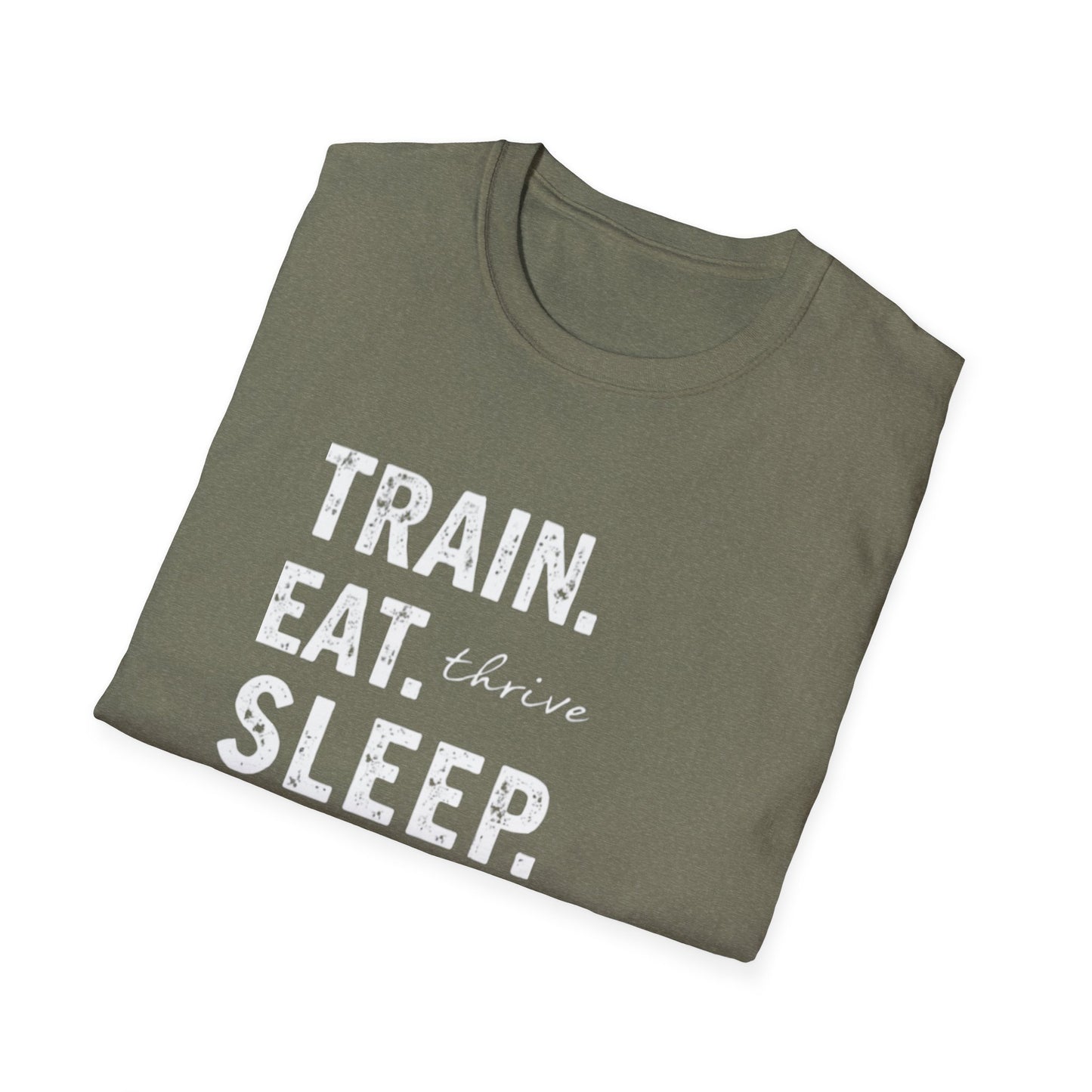 Train Eat Sleep Repeat T-Shirt, Fitness Apparel, Gym Wear, Motivational Shirt, Casual Unisex Tee - Psychonaut Swag