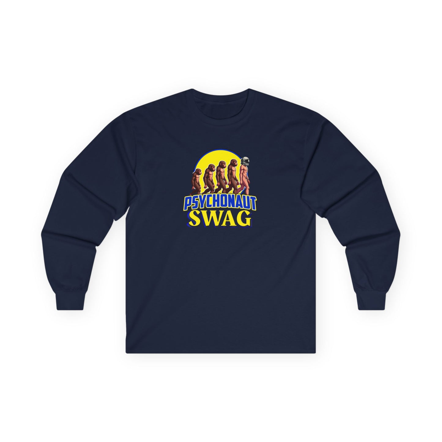 Psychonaut swag, small biz Long Sleeve Tee - Unisex Cotton Shirt for Festival Vibes, Casual Wear, Gift for Music Lovers, Streetwear, Retro Style