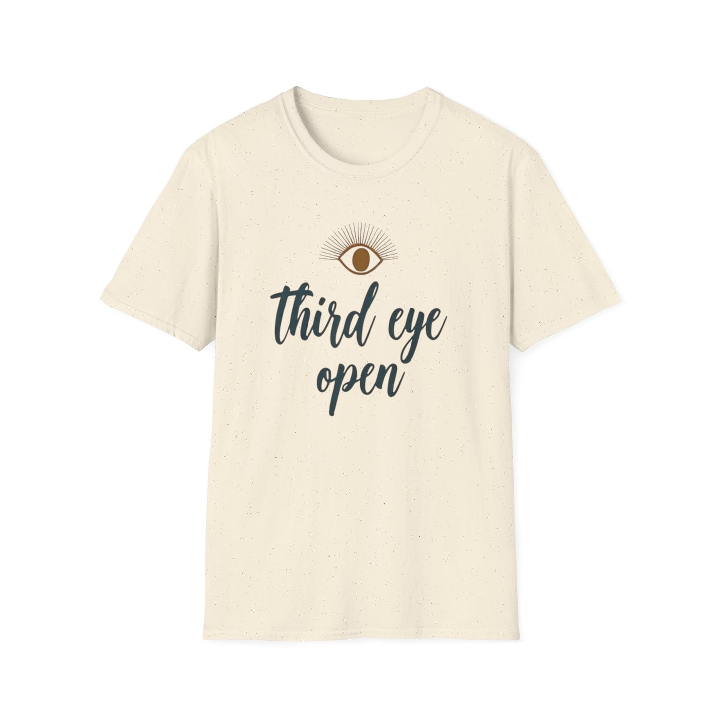 Third Eye insight, Open Unisex Softstyle T-Shirt, Spiritual Gift, Graphic Tee, Meditation Apparel, Casual Wear, Yoga Clothing, Unique T-Shirt - Psychonaut Swag