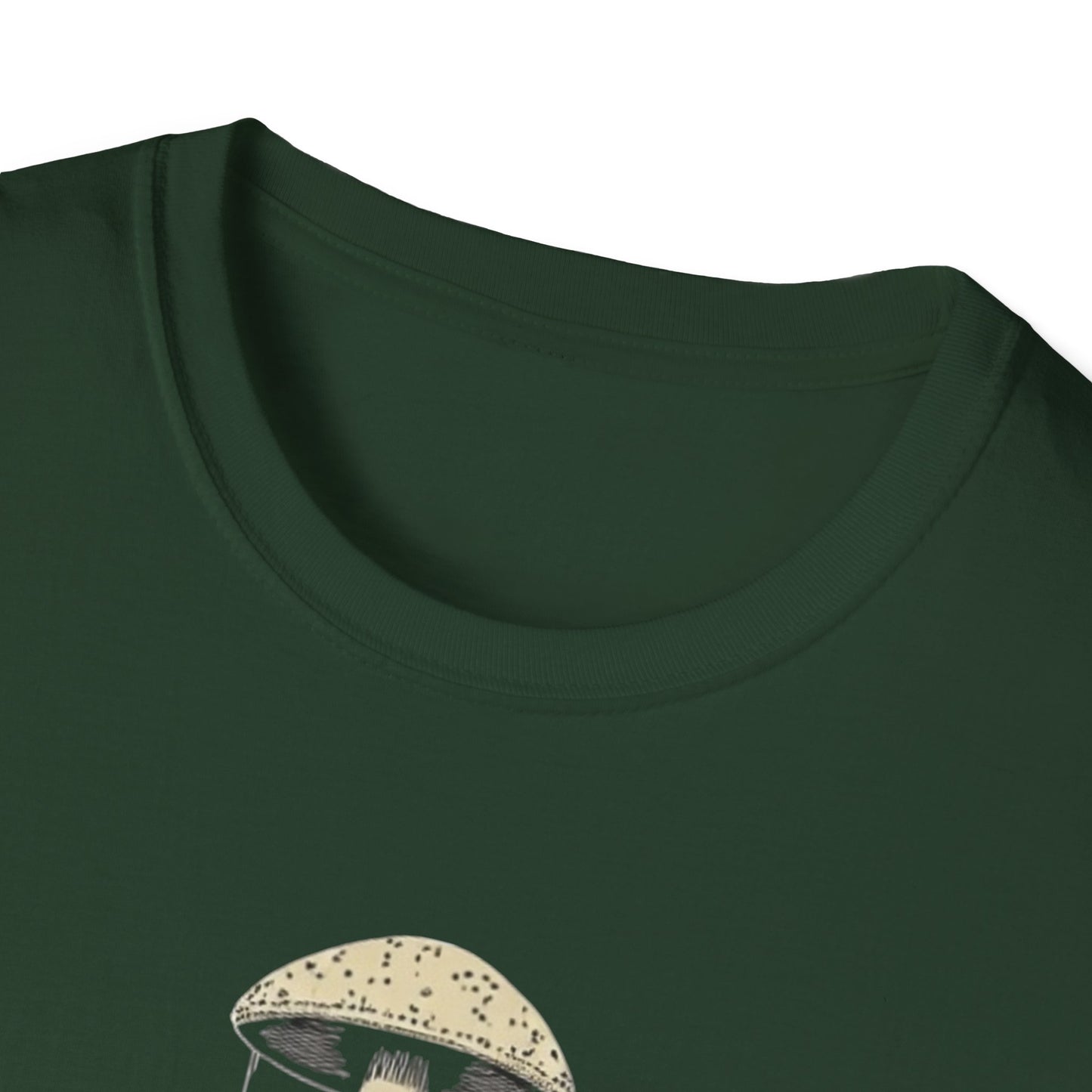 Ego Death Club Mushroom, T-Shirt, Unisex Softstyle Tee, Casual Wear, Gift for Friends, Unique Graphic Shirt - Psychonaut Swag