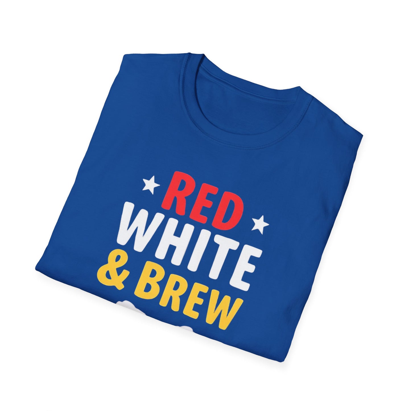 Red White & Brew Shirt, Gift for Dad, Fourth of July Apparel, BBQ Party Wear - Psychonaut Swag