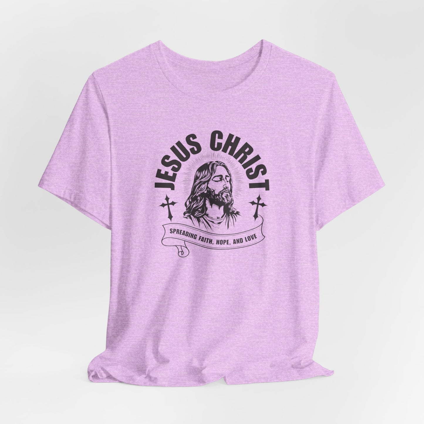 Jesus Christ T-Shirt — 'Spreading Faith, Hope, and Love' Religious Tee